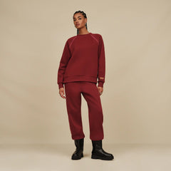 Women's Classic Crewneck - COFFEE BERRY