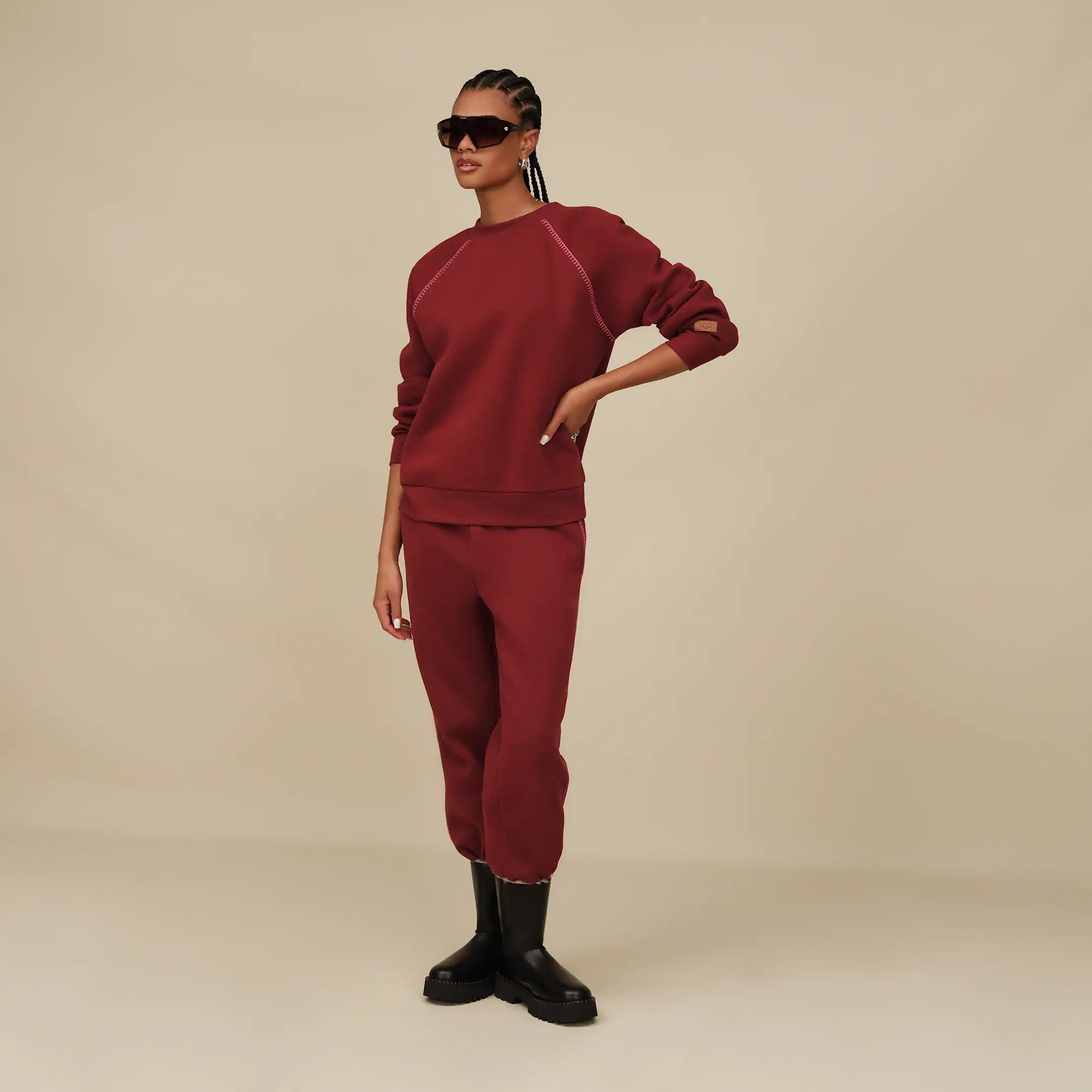 Women's Classic Crewneck - COFFEE BERRY