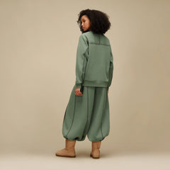 Women's Classic Crewneck - GREEN STONE