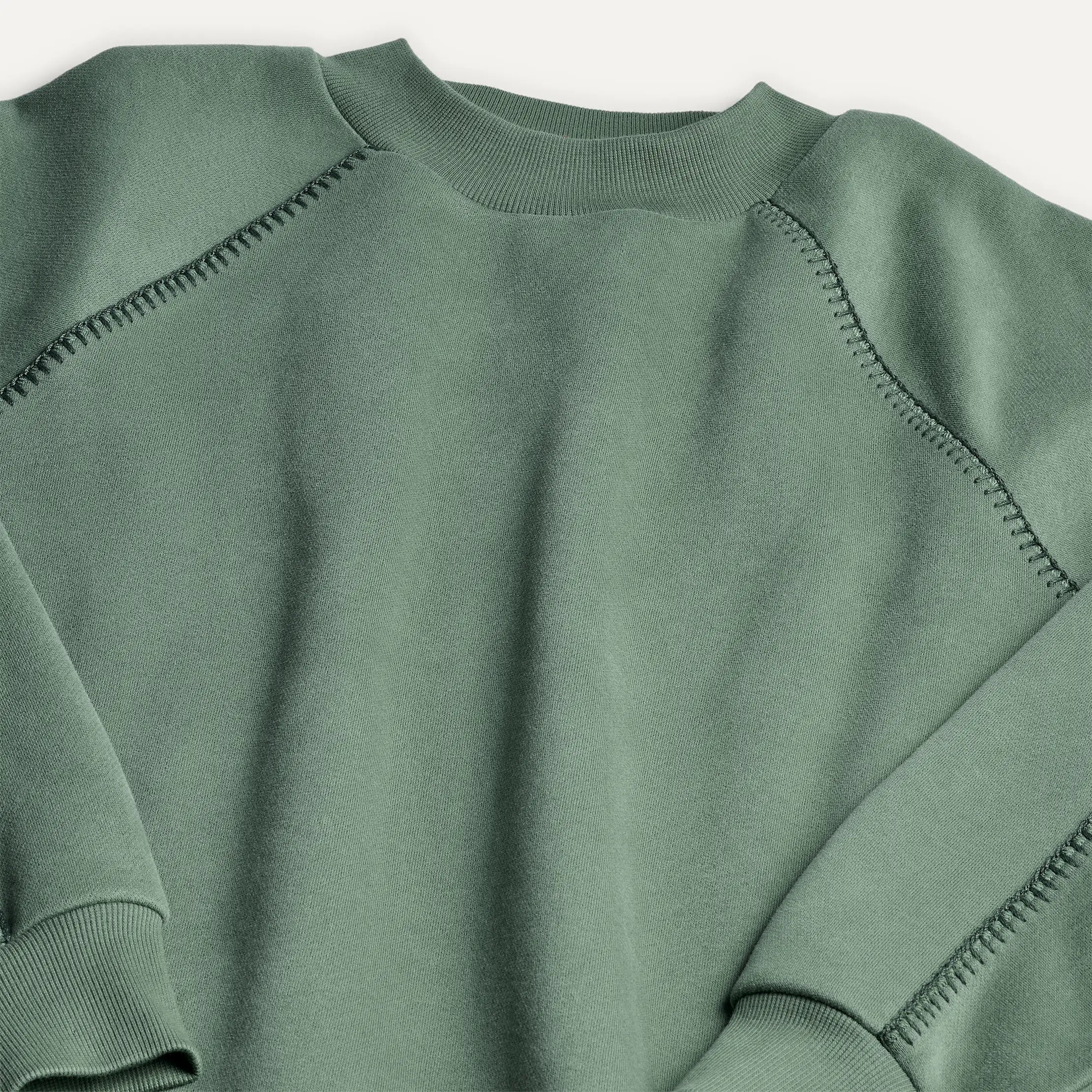 Women's Classic Crewneck - GREEN STONE