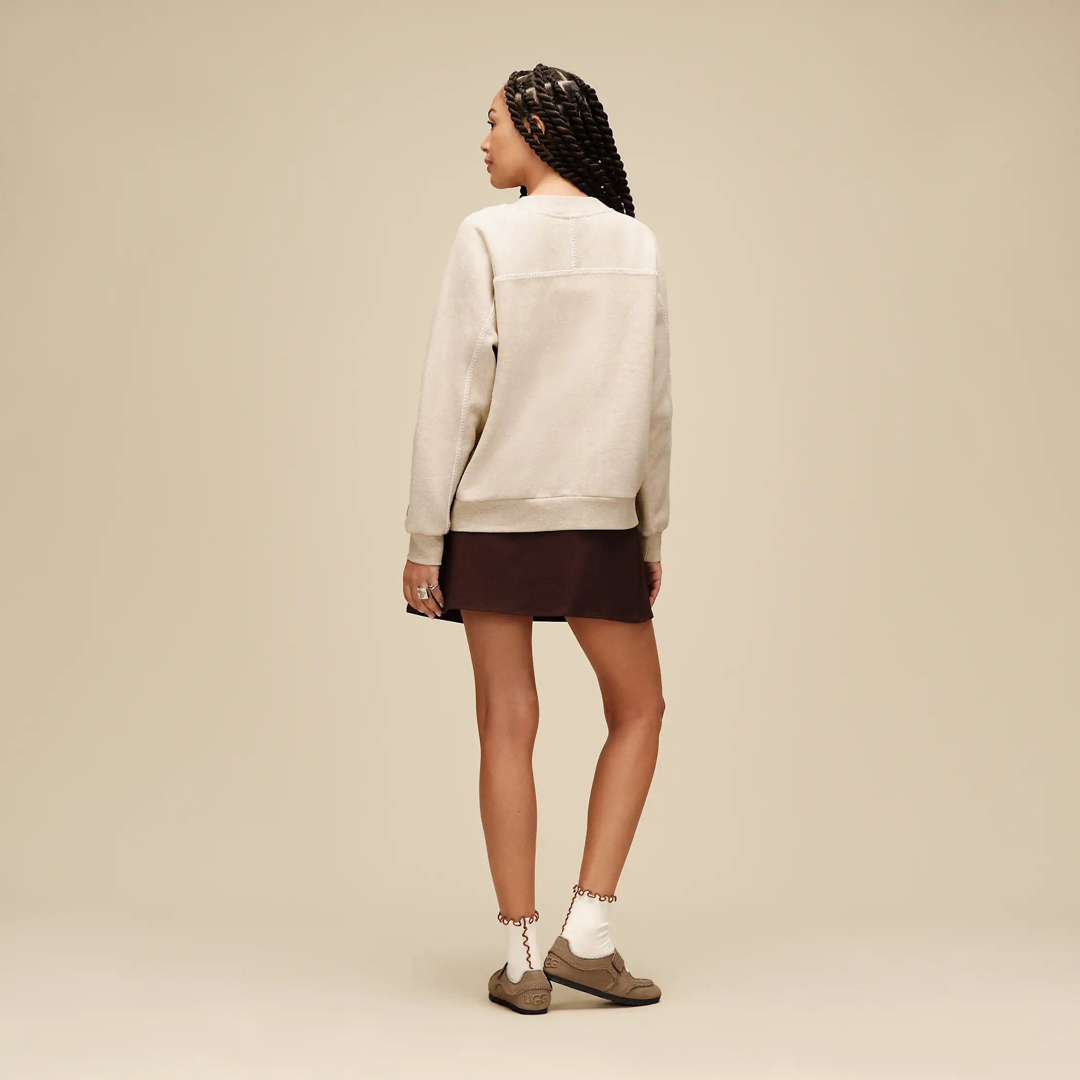 Women's Classic Crewneck - SAND HEATHER