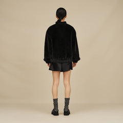 Women's Tash Faux Fur Jacket - BLACK