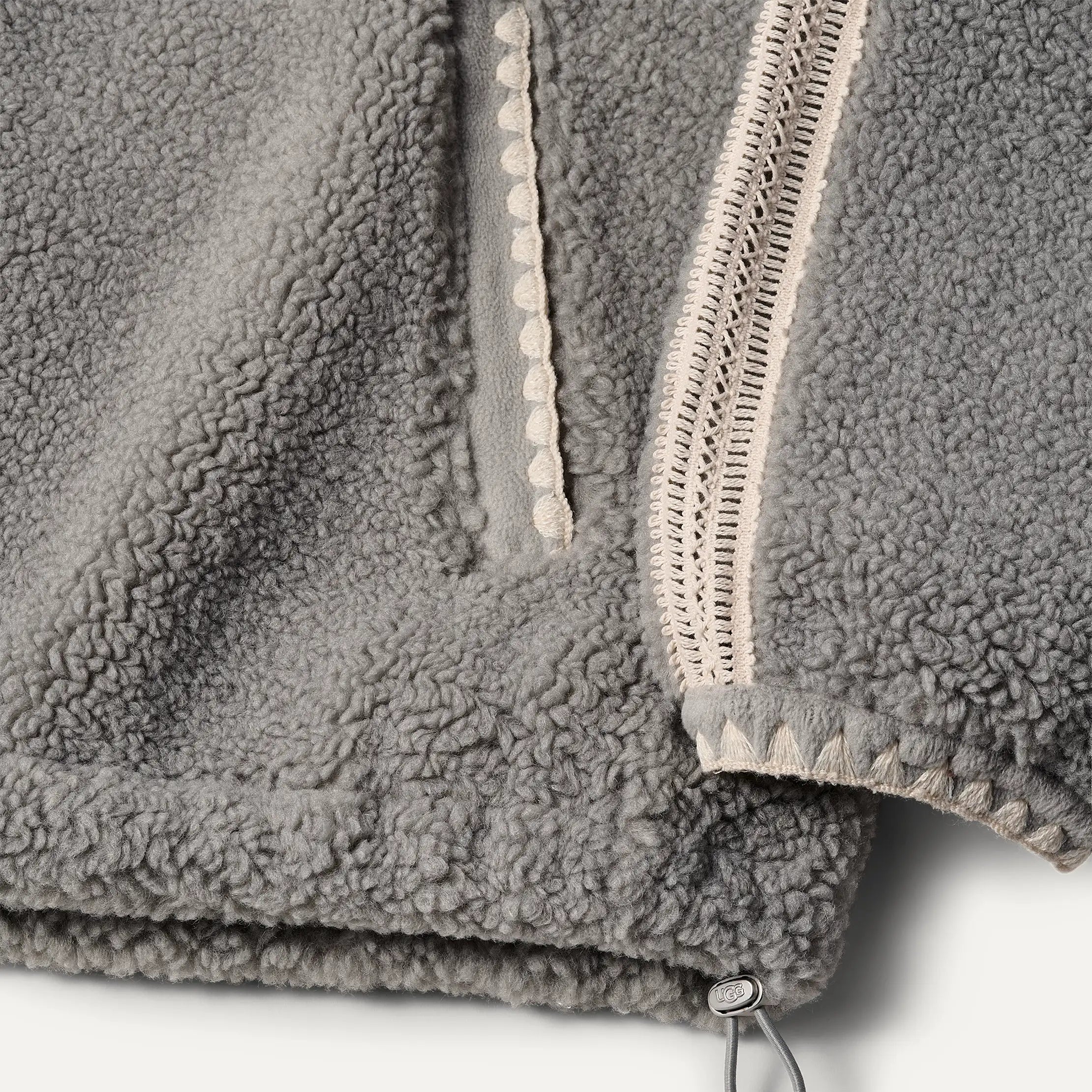 Women's Nikia Crochet UGGfluff Jacket - COBBLE