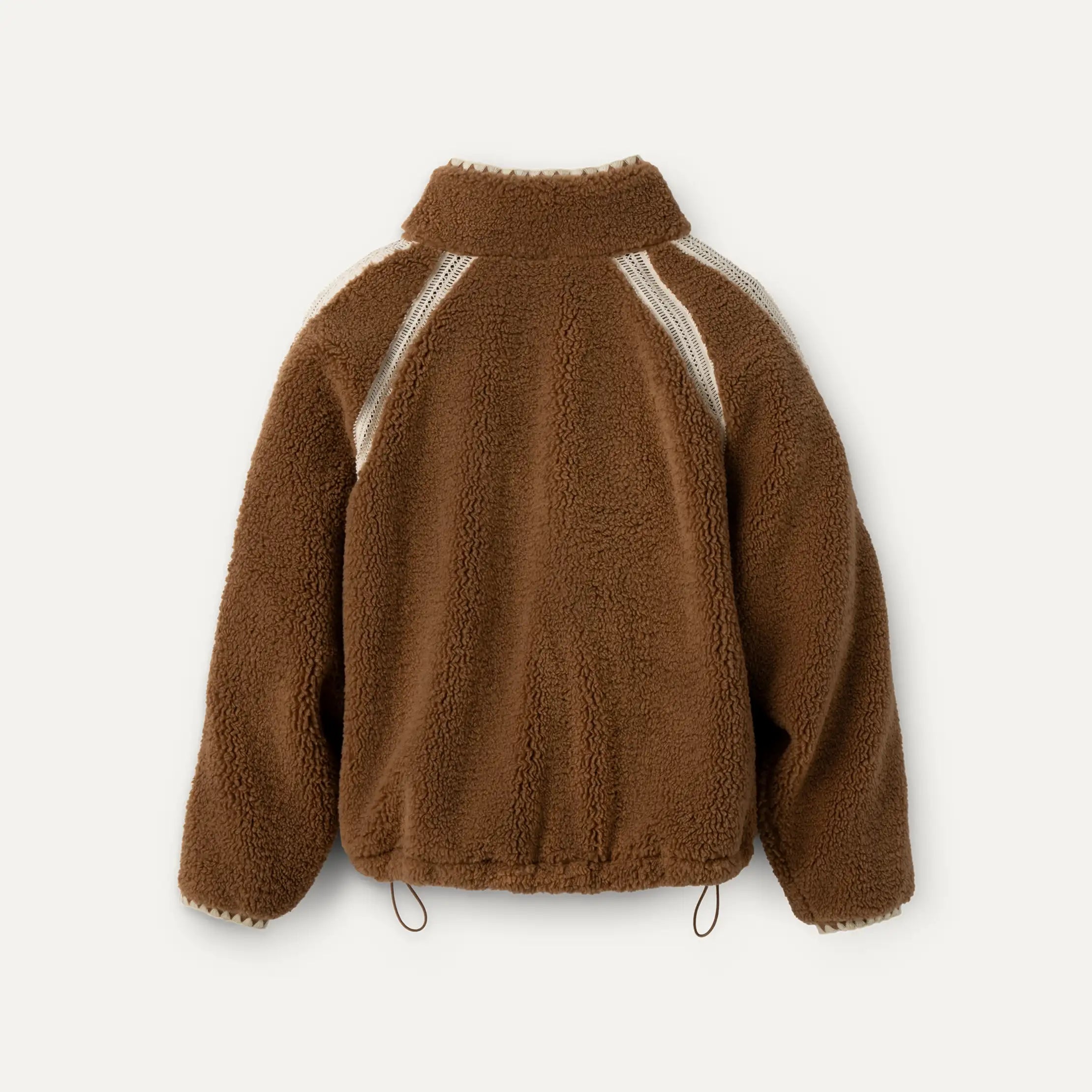 Women's Nikia Crochet UGGfluff Jacket - CHESTNUT