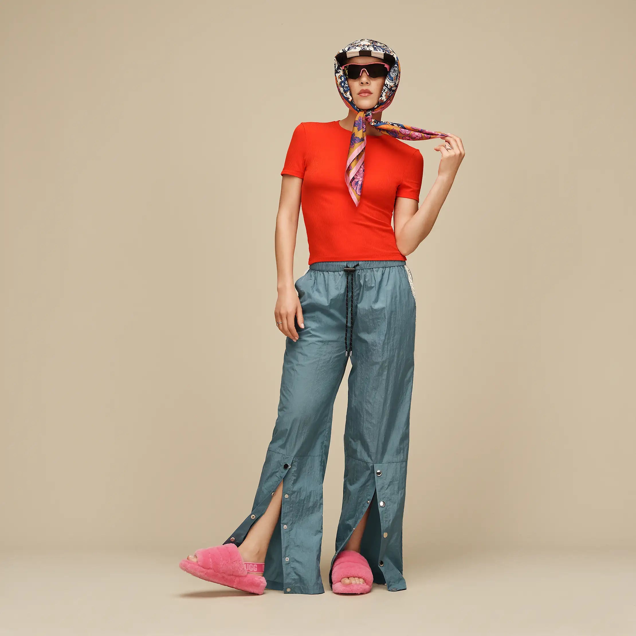 Women's Miriam Baby Tee Rib - LOBSTER