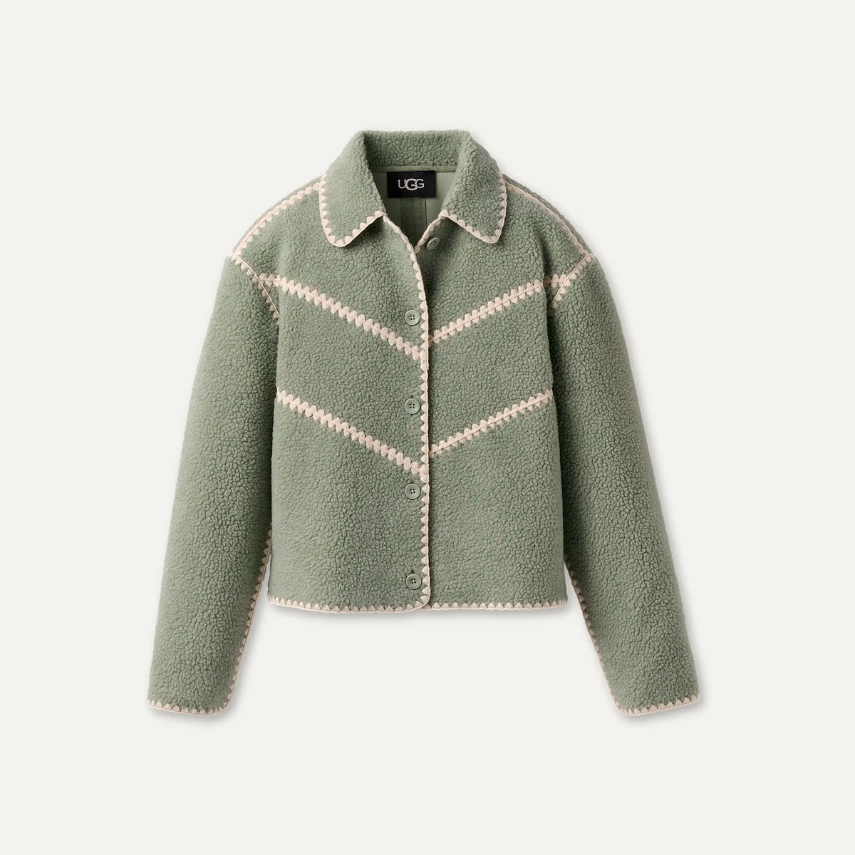Ellison UGGfluff Shell Jacket - GREEN FOG HEATHER
