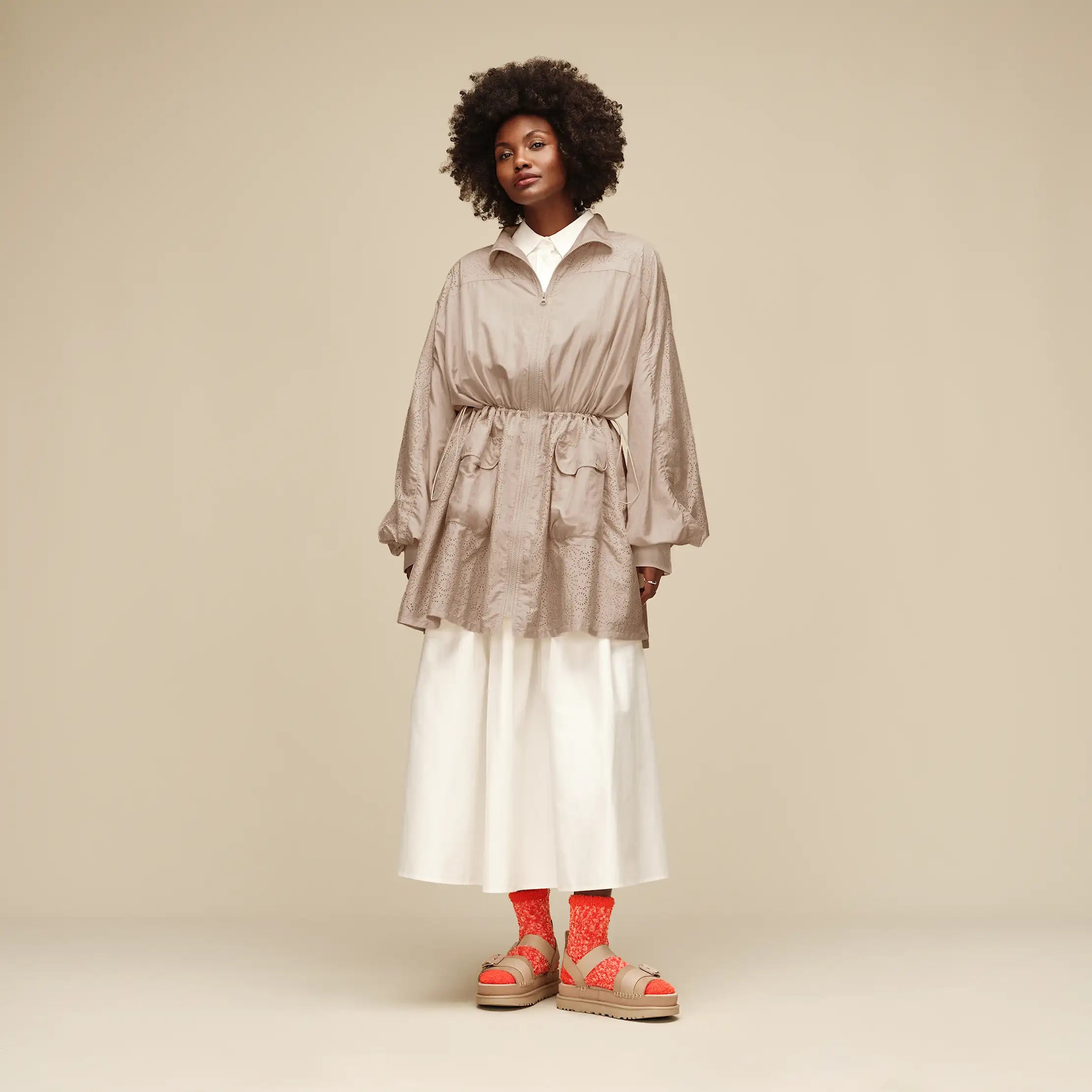 Women's Cozy Chenille Quarter - LOBSTER