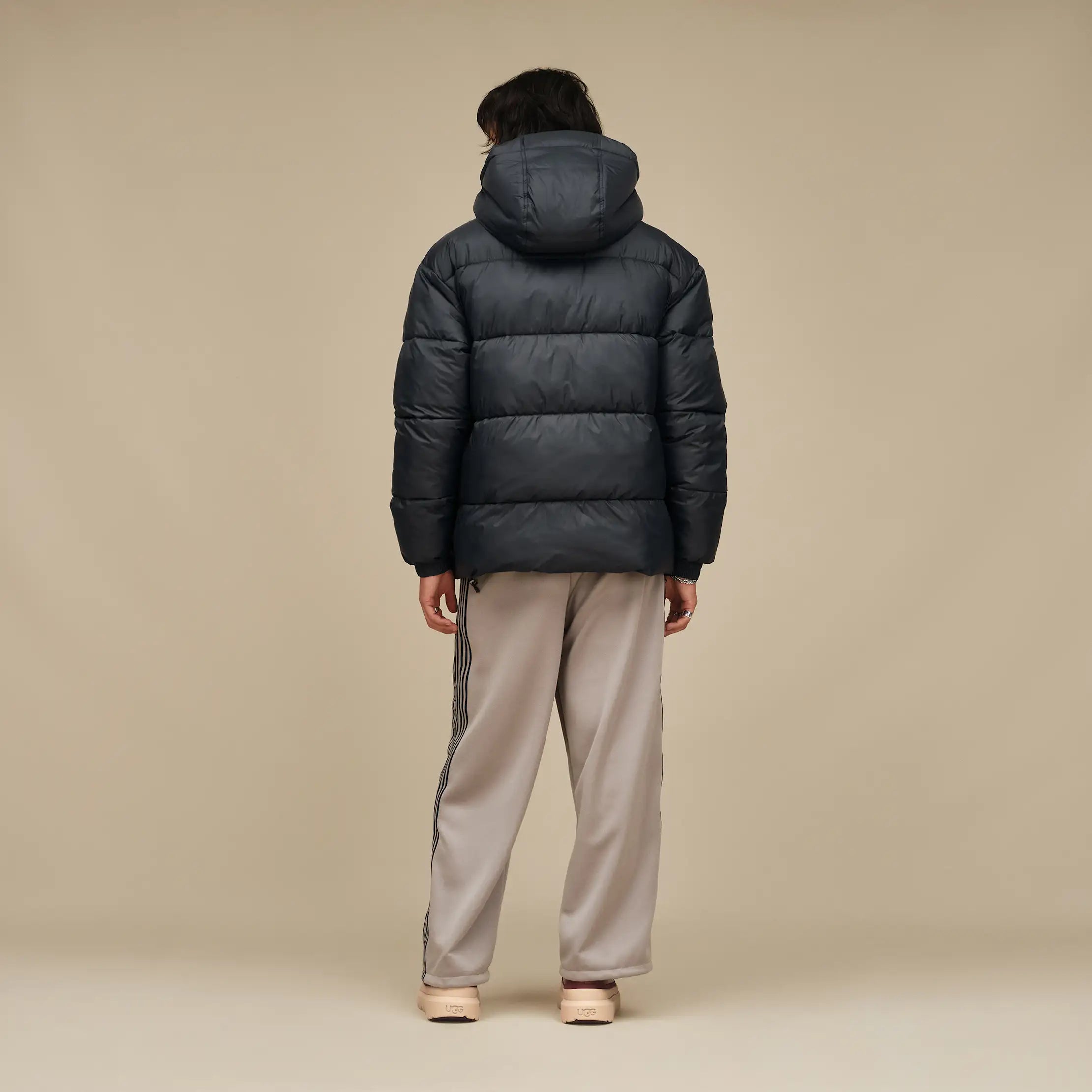 Men's Xayden UGGbraid Puffer Jacket - BLACK