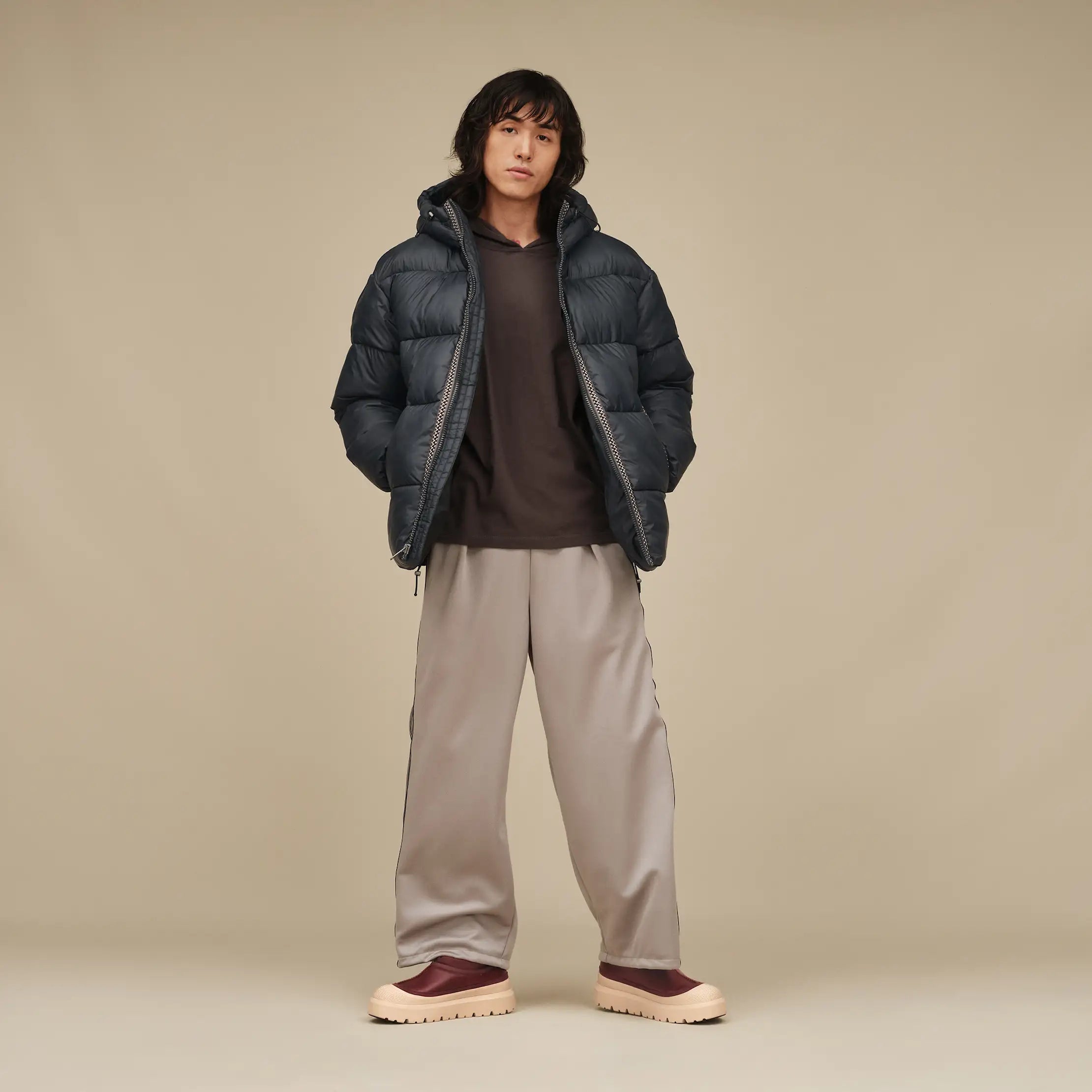 Men's Xayden UGGbraid Puffer Jacket - BLACK