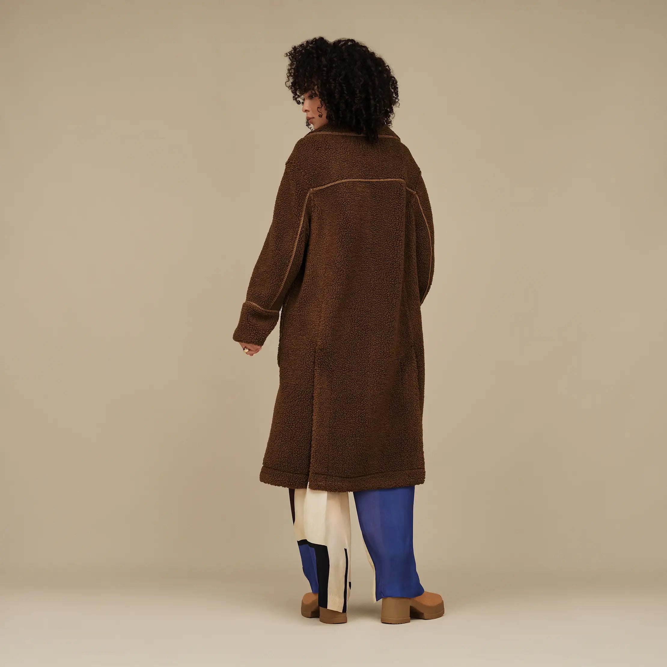Women's Sema UGGfluff Coat - DEEP NUTMEG