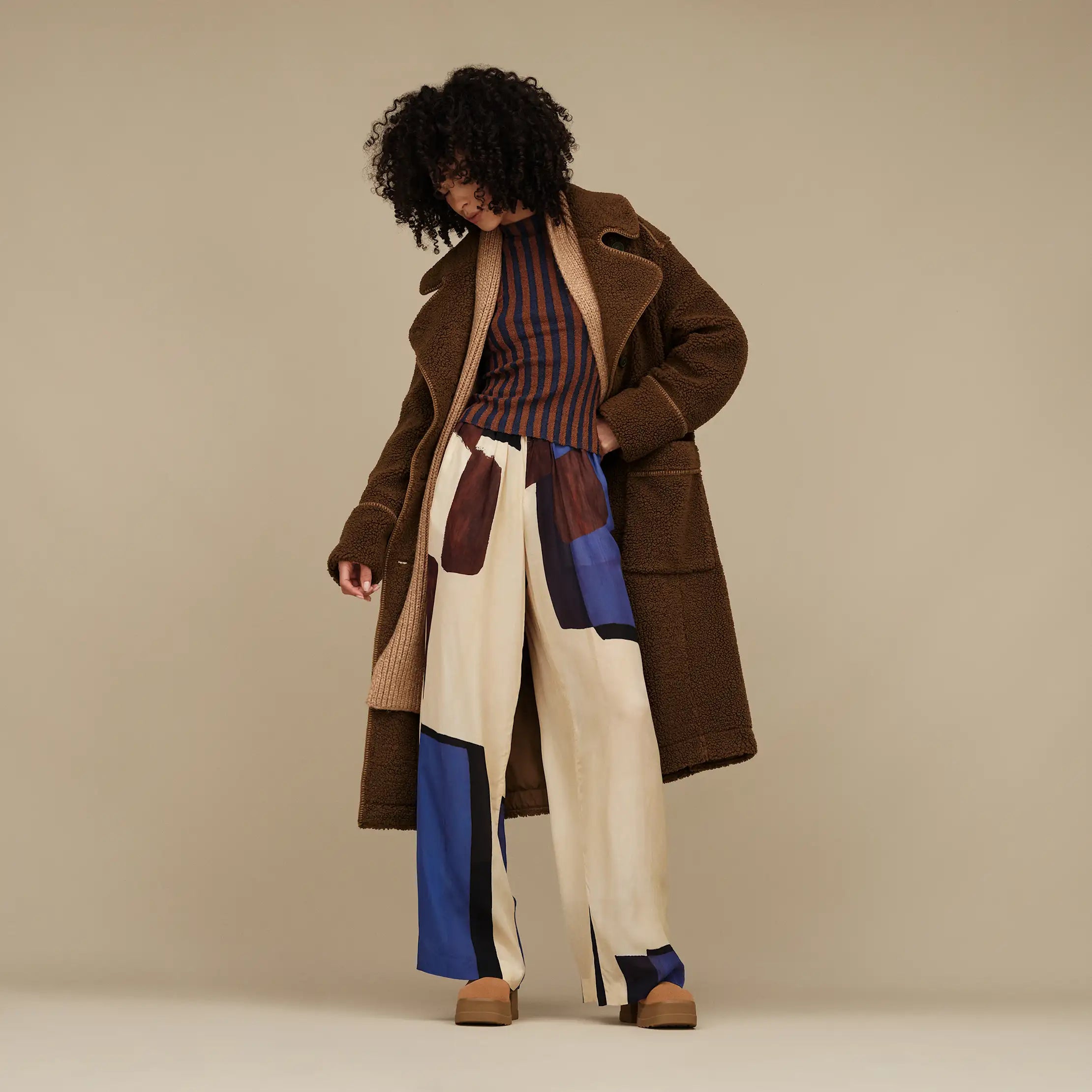 Women's Sema UGGfluff Coat - DEEP NUTMEG