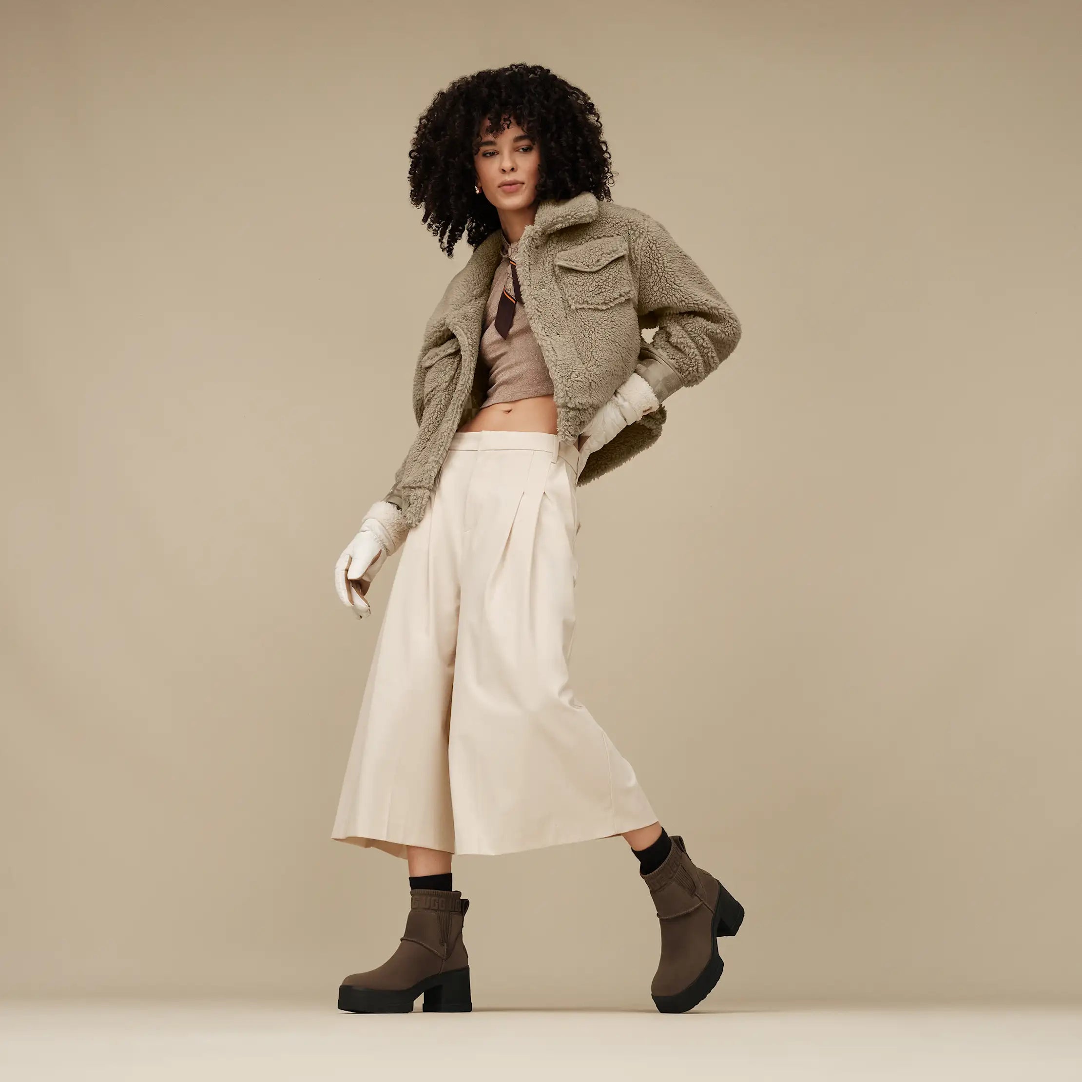 Women's Frankie Short Trucker Jacket - COBBLE GREY