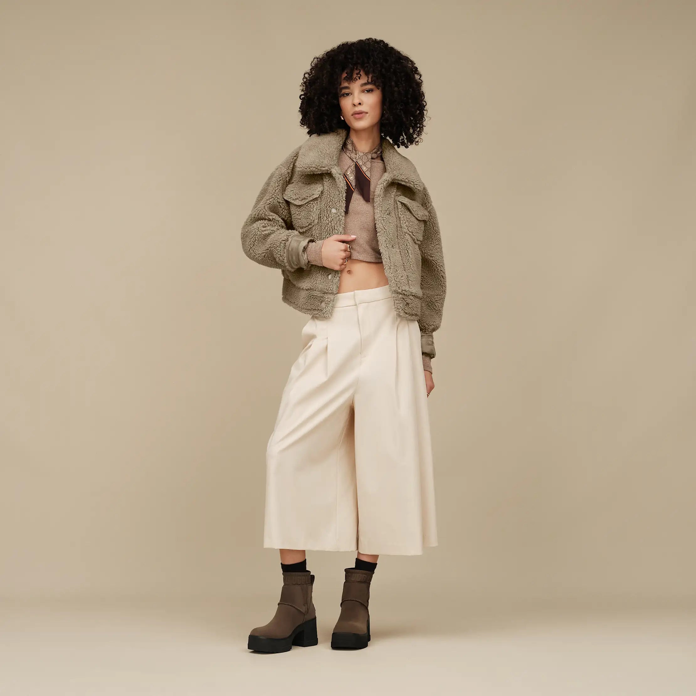 Women's Frankie Short Trucker Jacket - COBBLE GREY