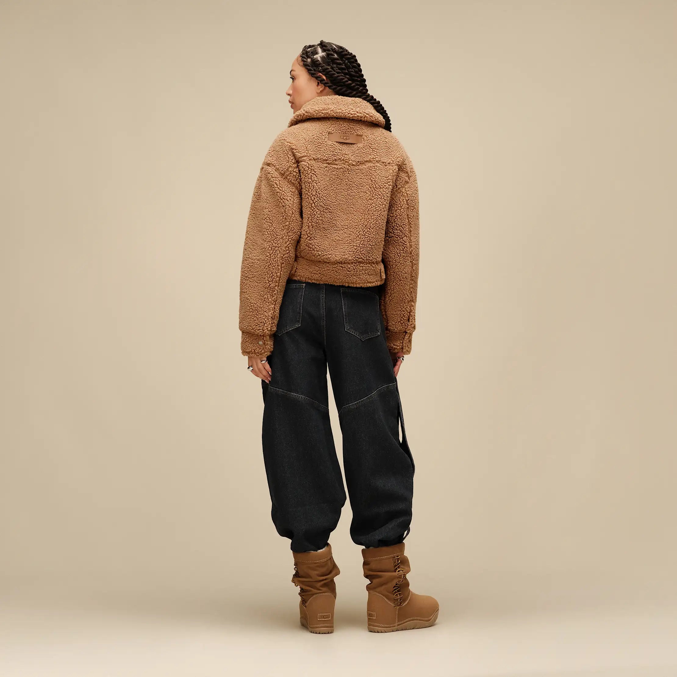 Women's Frankie Short Trucker Jacket - CHESTNUT