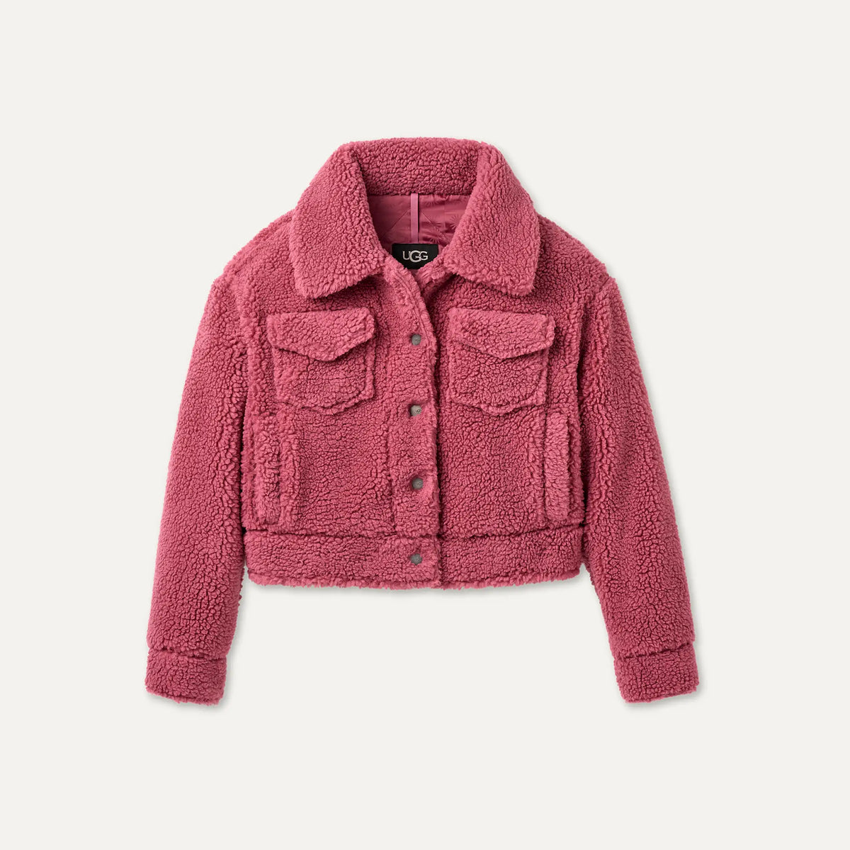 Women's Frankie Short Trucker Jacket - STRAWBERRY