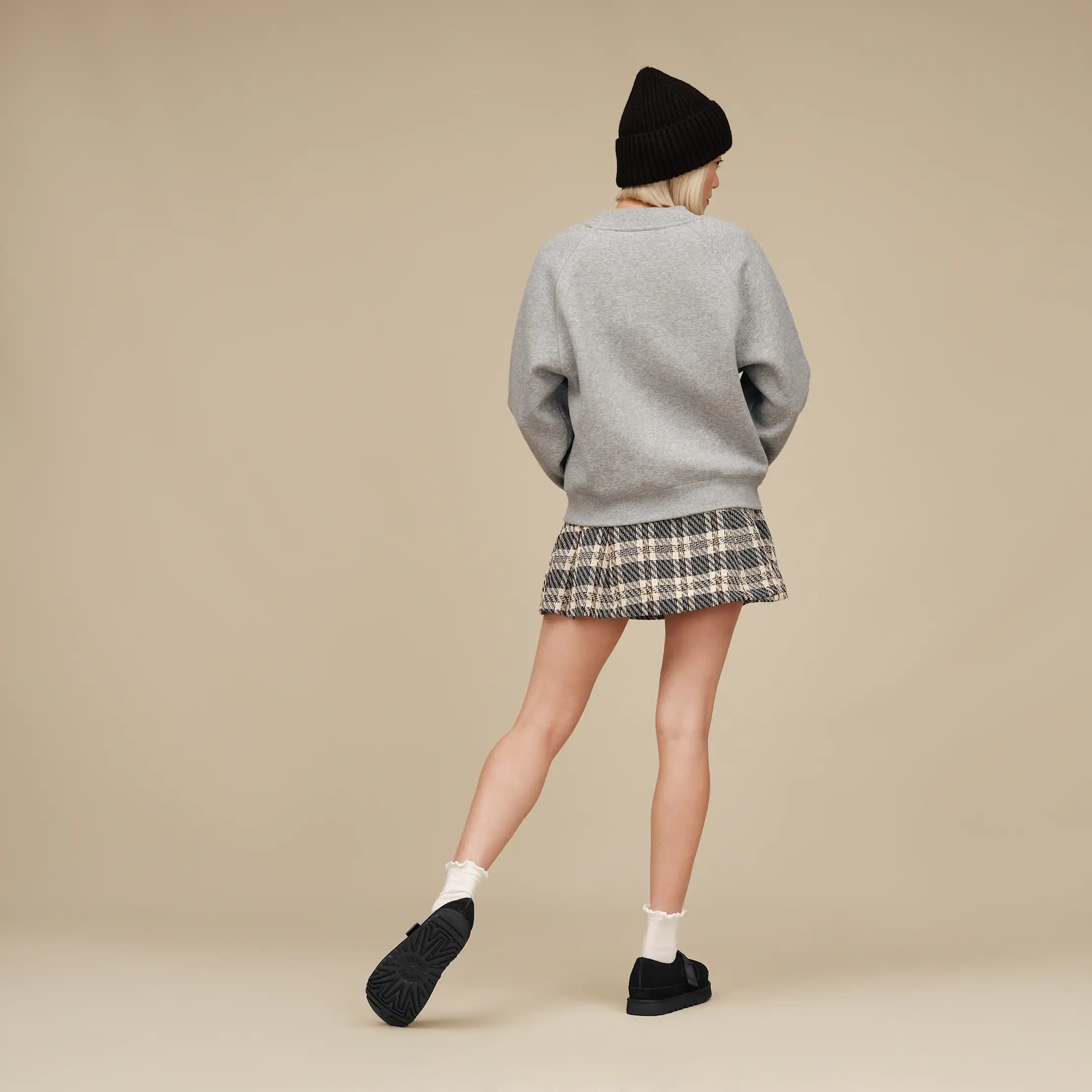 Women's UGG Logo Crewneck - GREY HEATHER