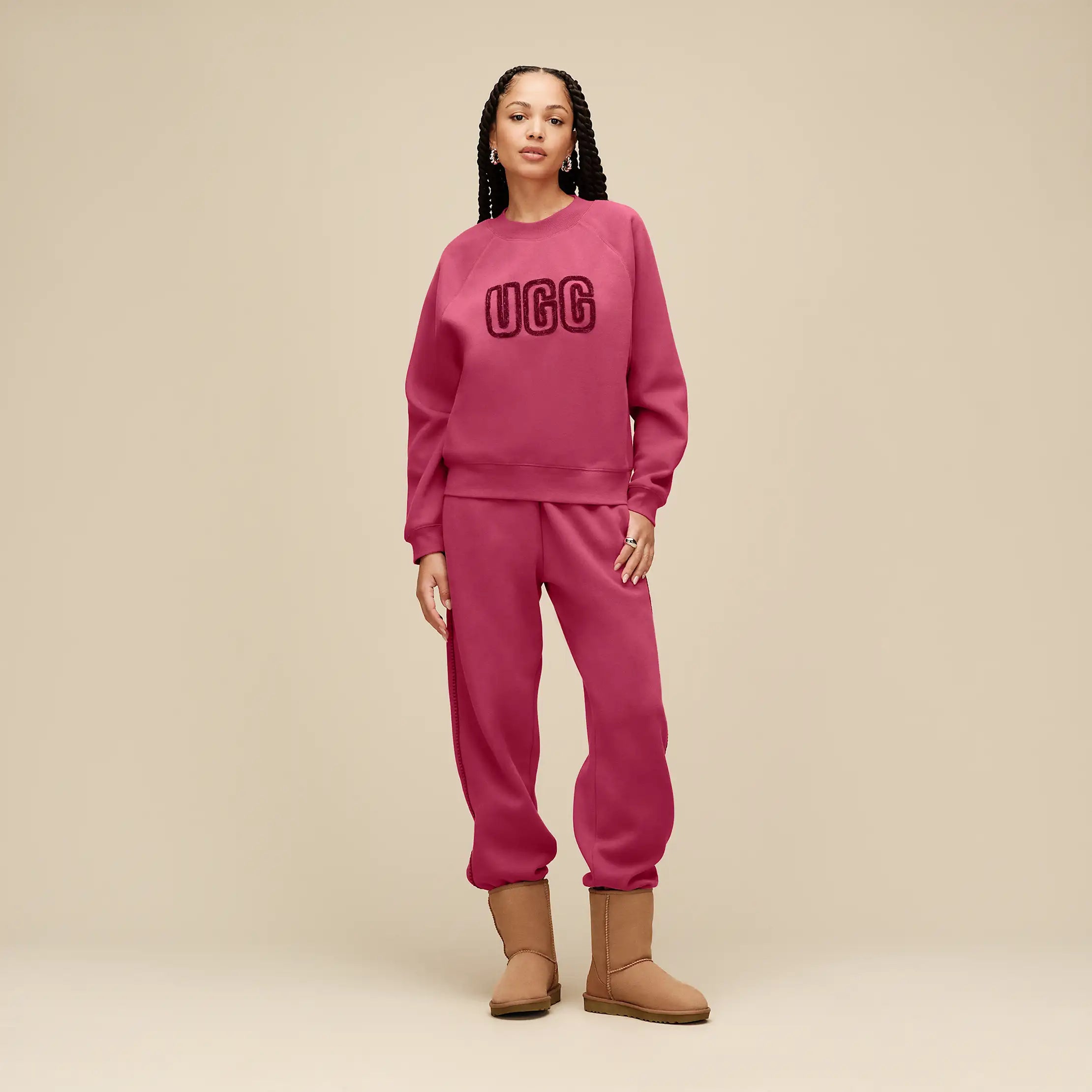 Women's UGG Logo Crewneck - STRAWBERRY