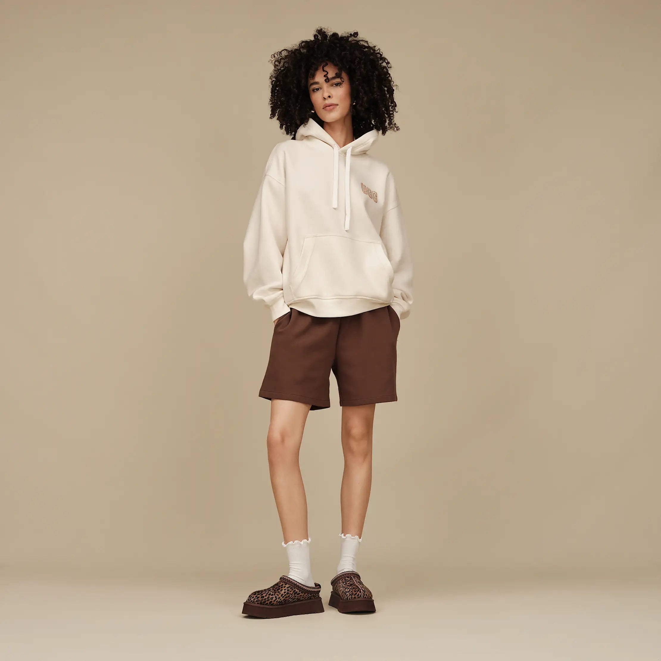 Women's UGG Logo Hoodie - NIMBUS