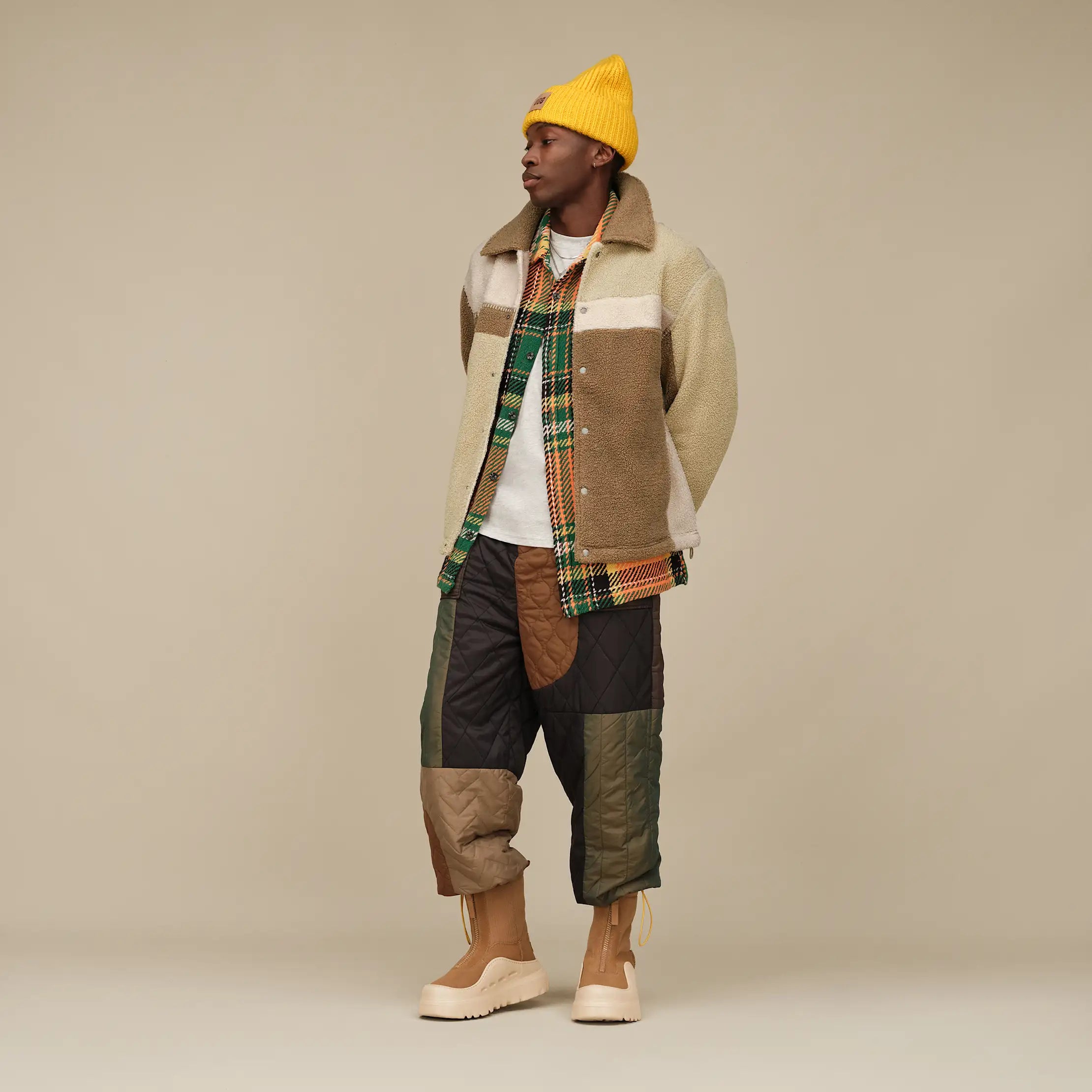 Men's Lachlan UGGfluff Jacket - SAND MULTI