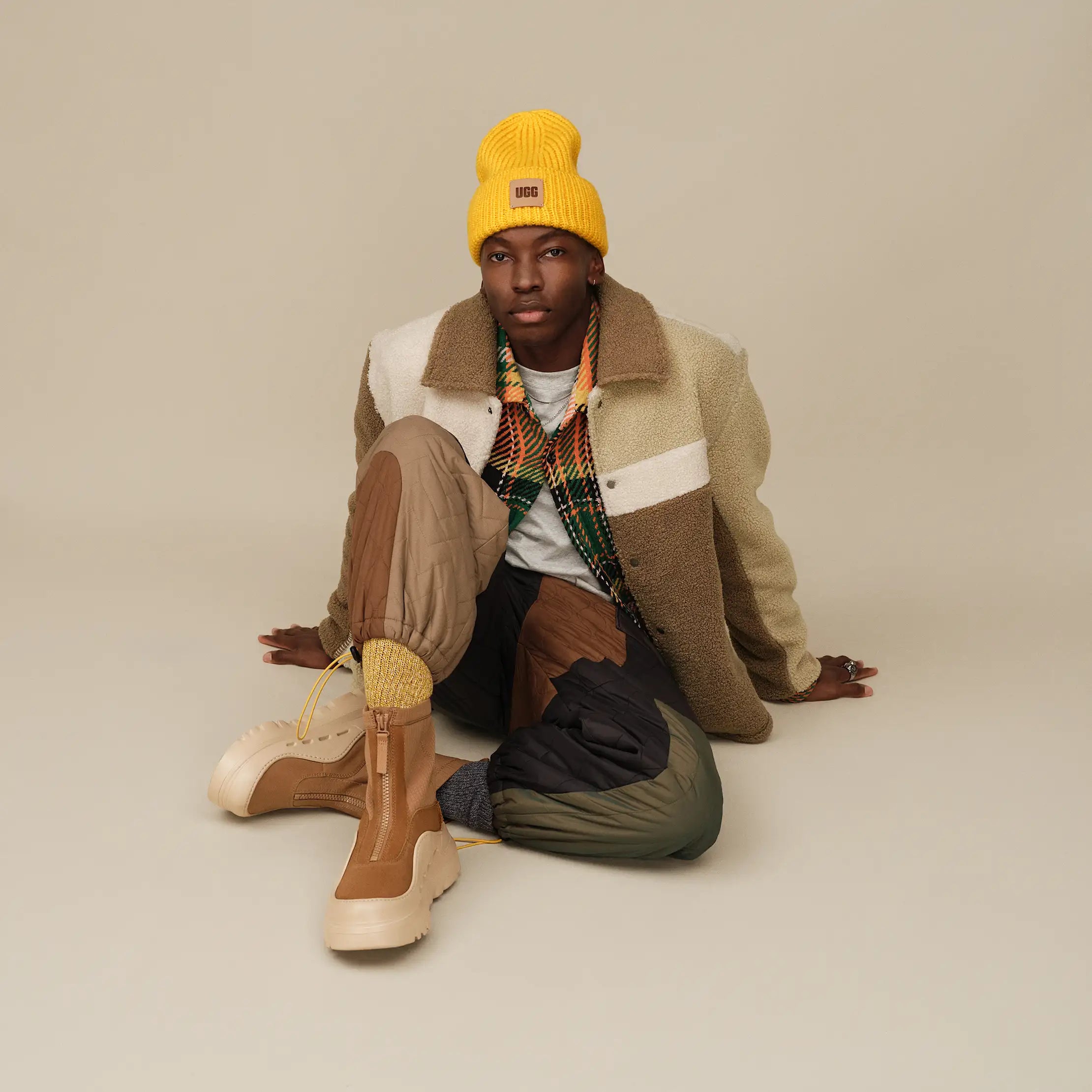 Men's Lachlan UGGfluff Jacket - SAND MULTI