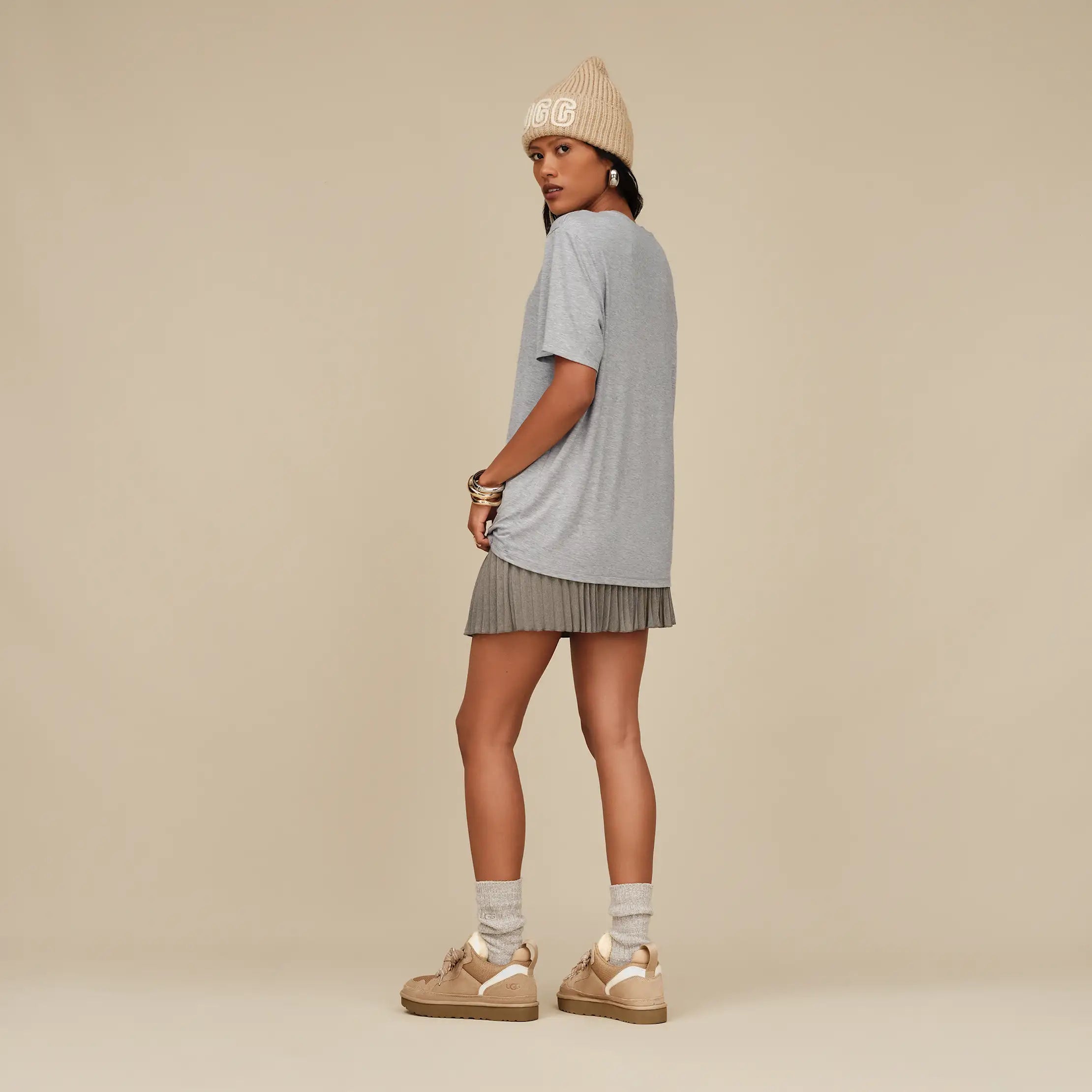 Women's Amarys Relaxed Tee - GREY HEATHER