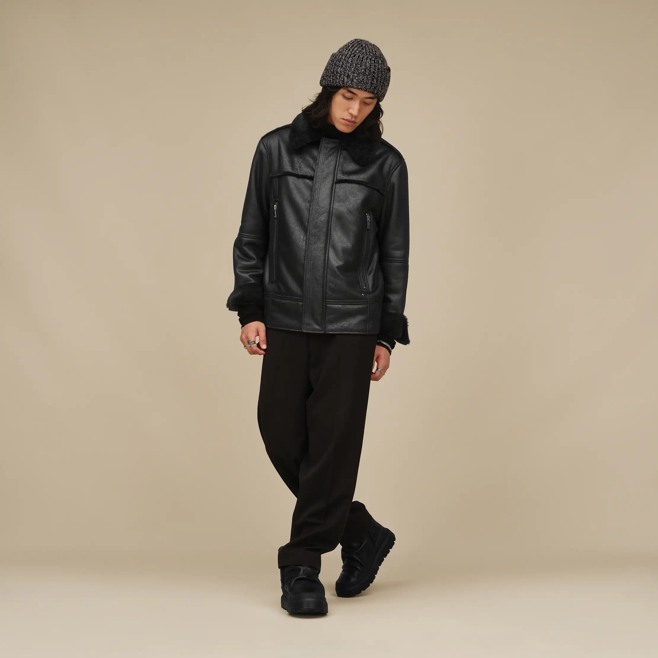 Men's Thayden LuxeFluff Jacket - BLACK