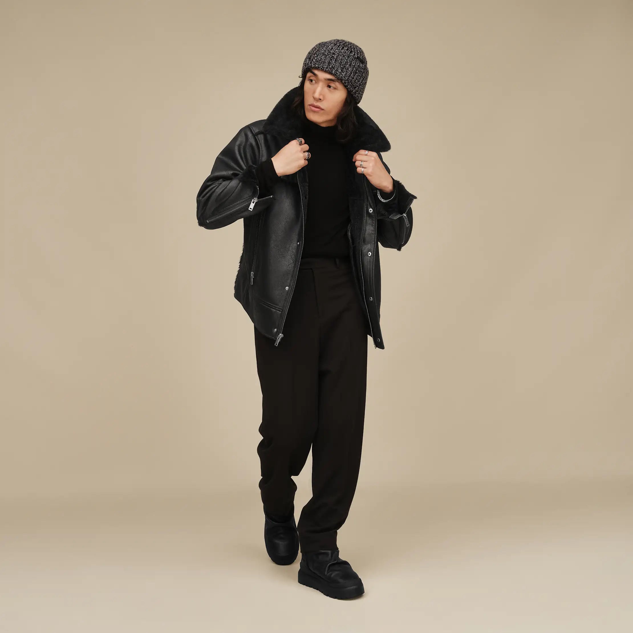 Men's Thayden LuxeFluff Jacket - BLACK