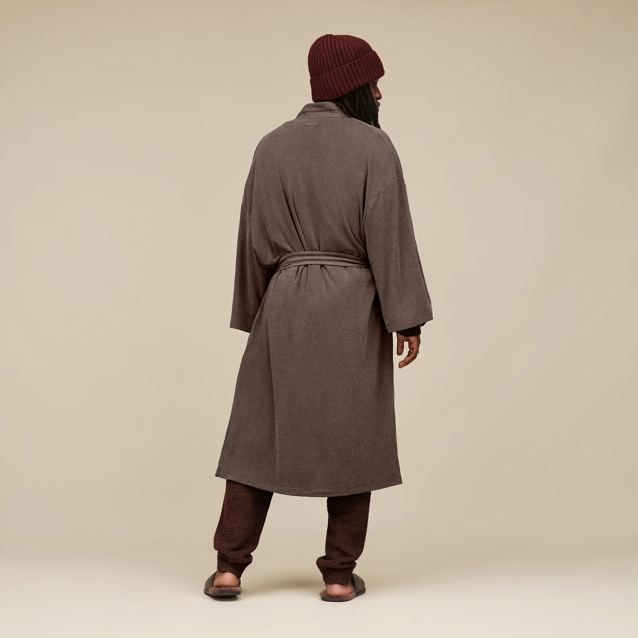 Men's Theron Robe - OYSTER BROWN