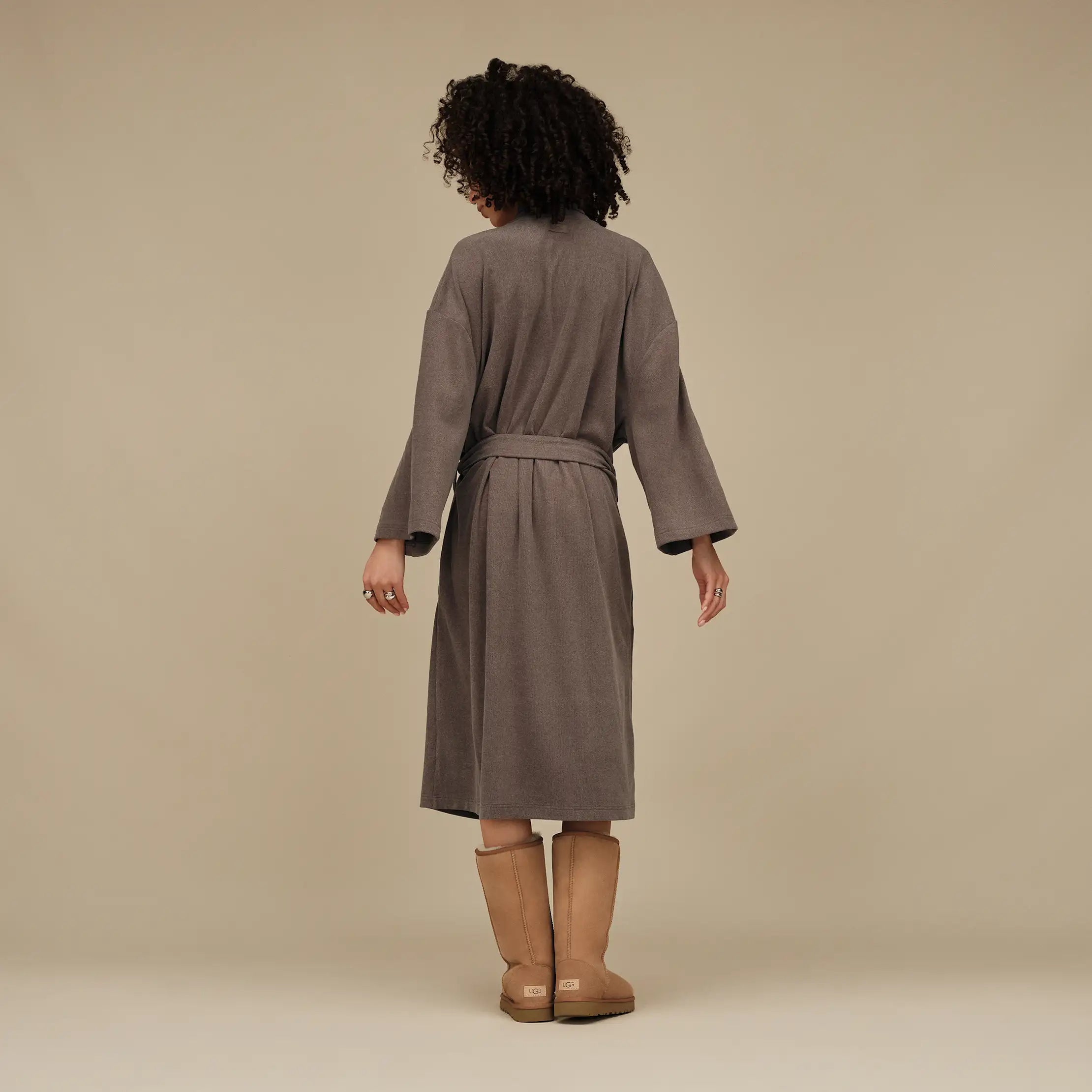 Men's Theron Robe - OYSTER BROWN