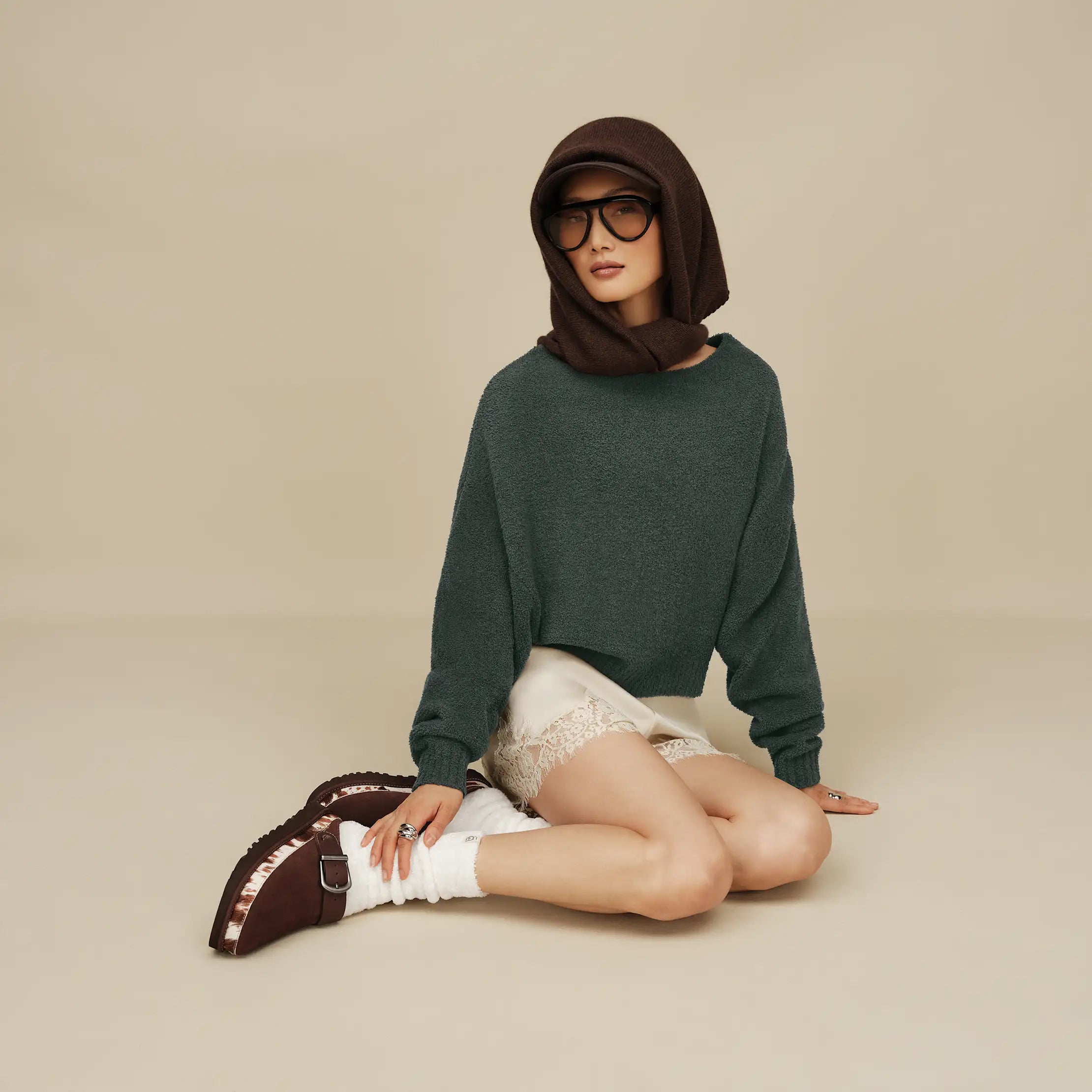 Women's Novalie Slouchy Pullover - ARUGULA