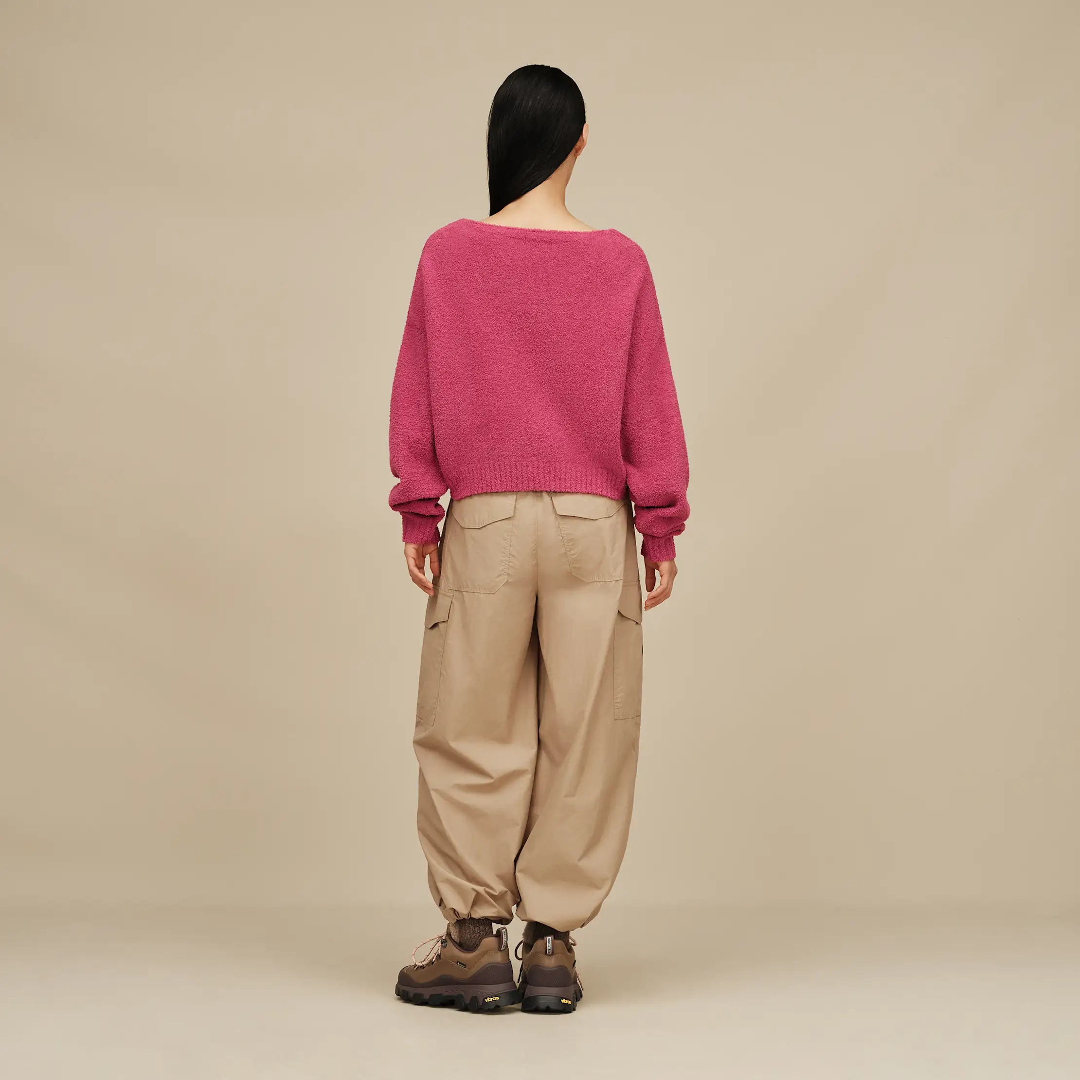 Women's Novalie Slouchy Pullover - STRAWBERRY