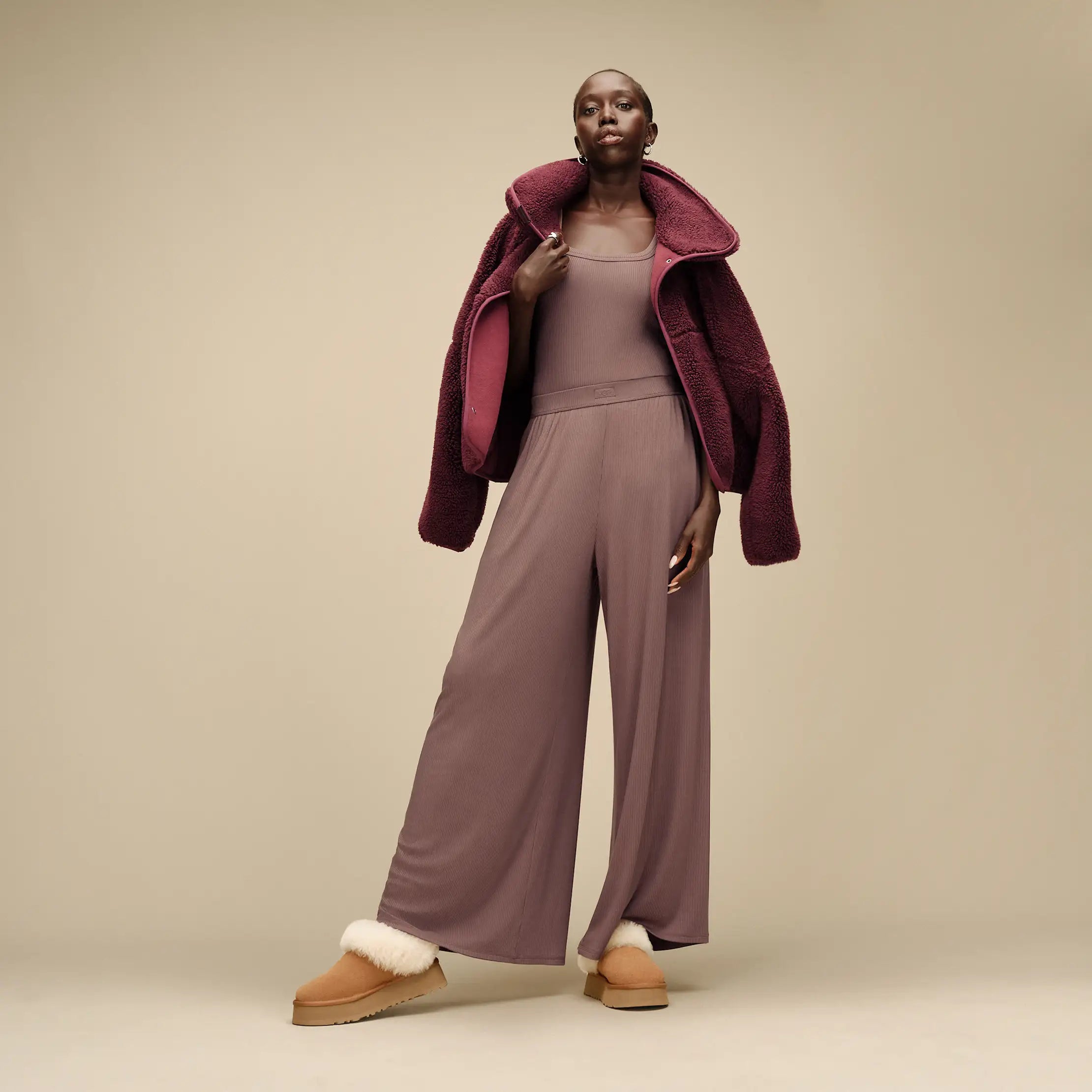 Women's Imogen Wide Leg Pant Rib - ALLSPICE