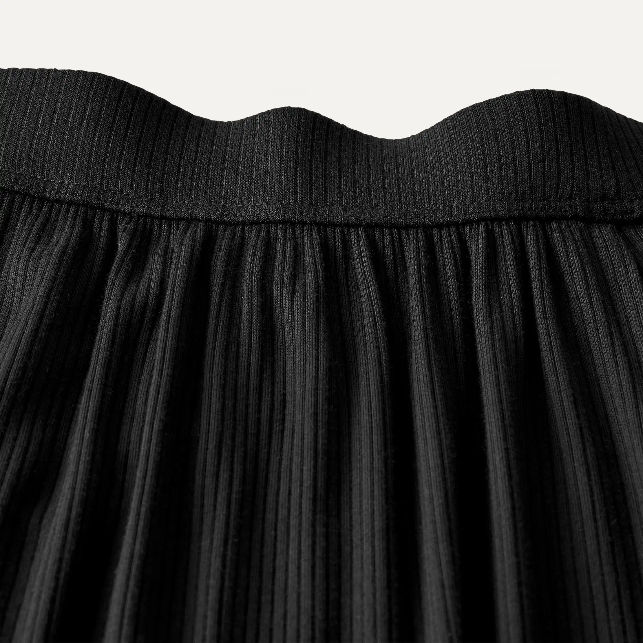 Women's Imogen Wide Leg Pant Rib - BLACK