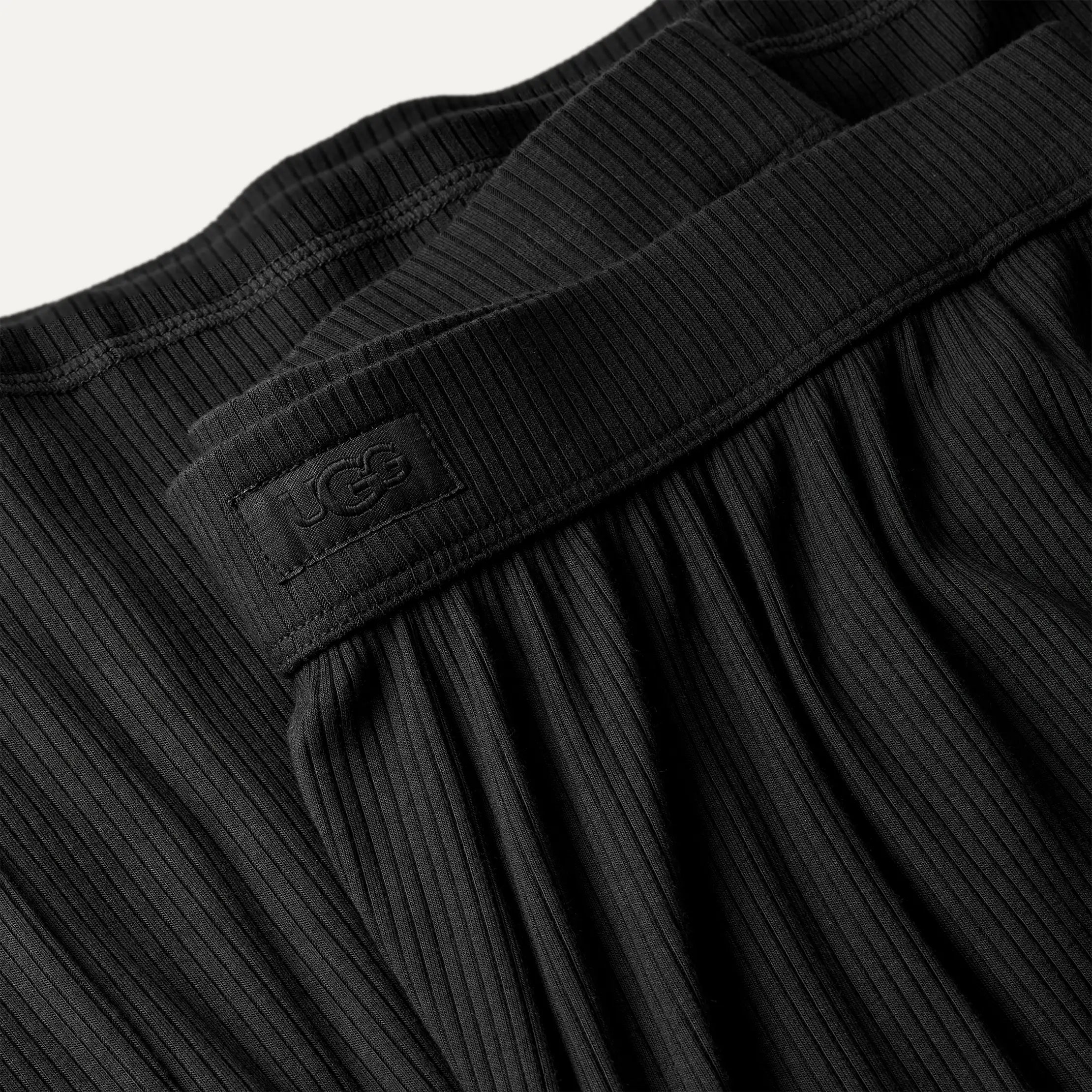 Women's Imogen Wide Leg Pant Rib - BLACK