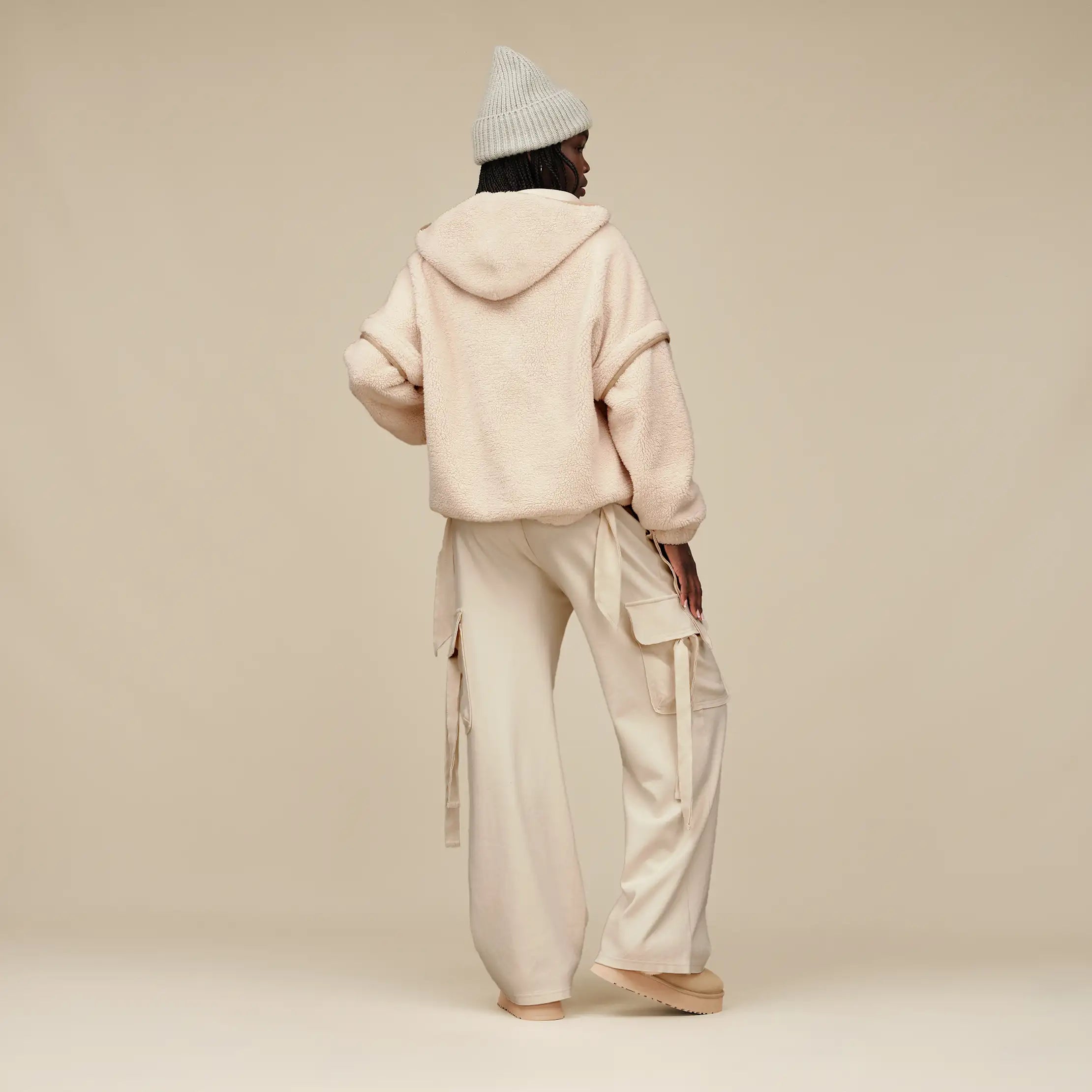 Women's Mariella UGGfluff Zip Hoodie - CREAM