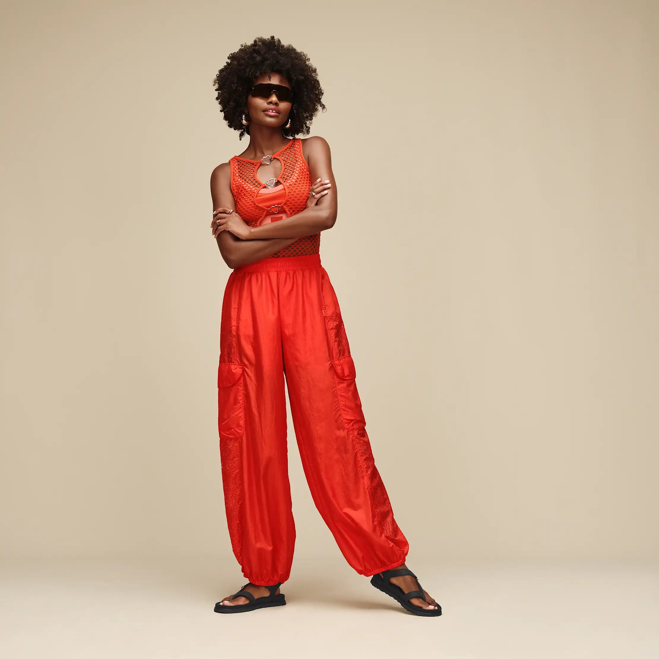 Women's Giavanni Balloon Cargo Pant - LOBSTER