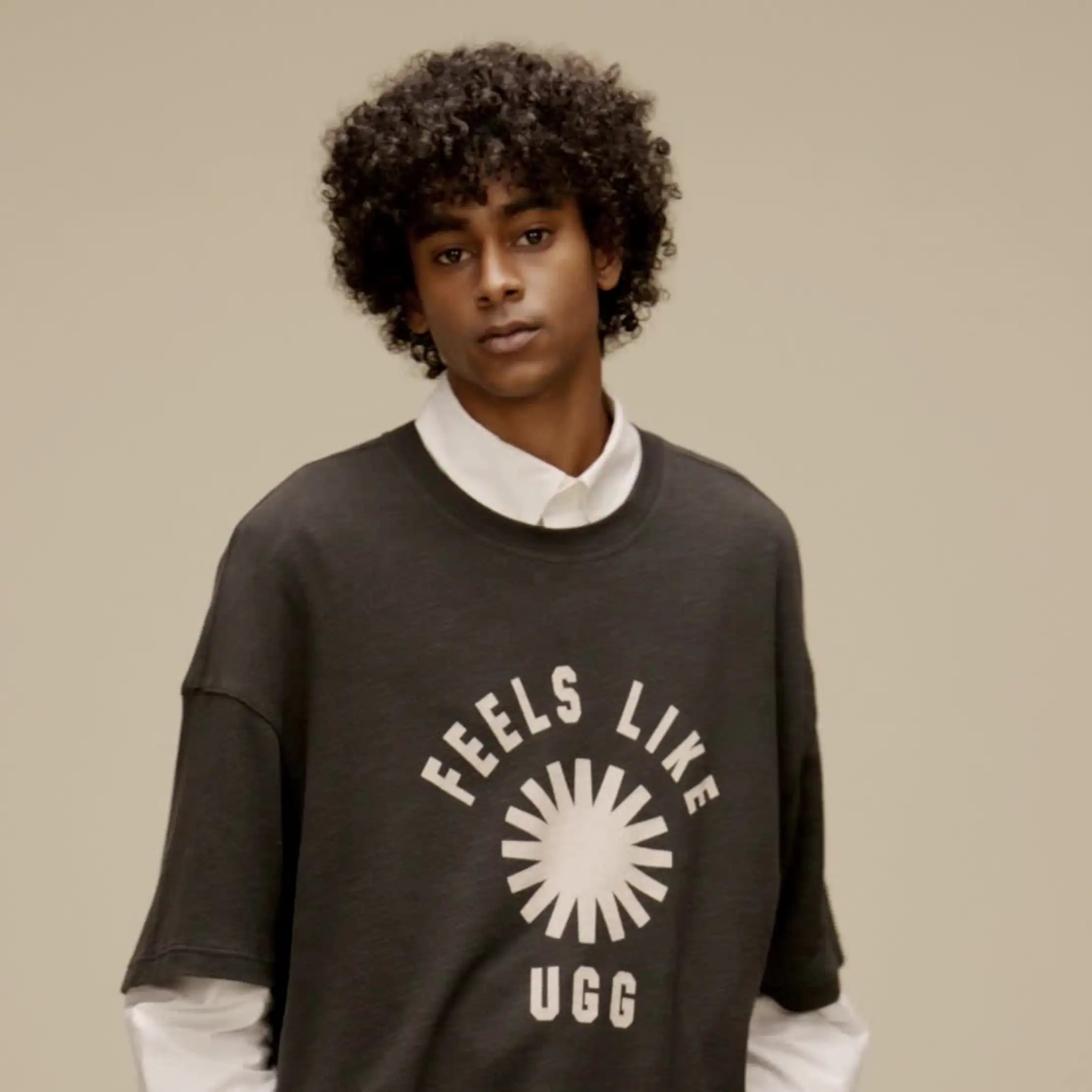All Gender Feels Like UGG Tee - INK / CREAM
