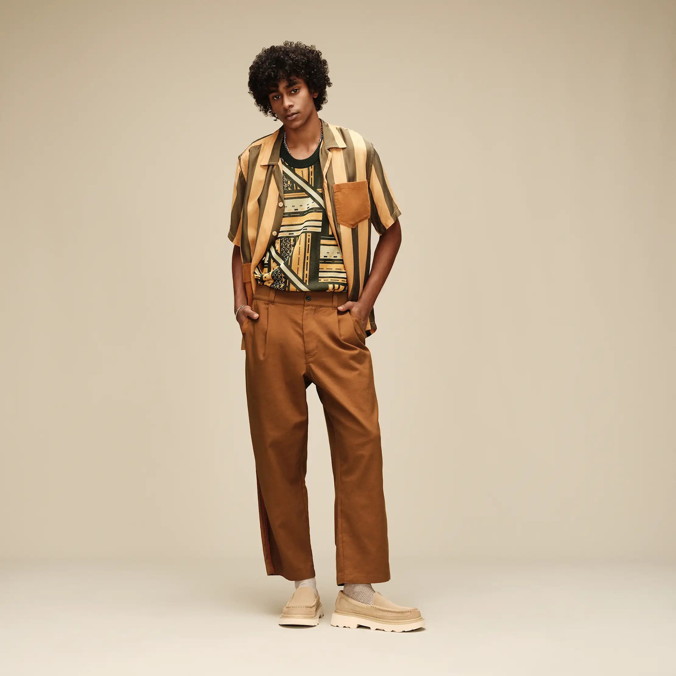 Men's Ryaan Pant - BROWN MUSTARD