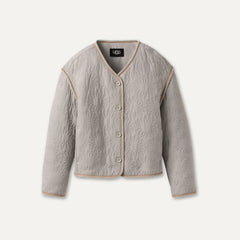 All Gender Sun Quilted Jacket - LIGHT GREY