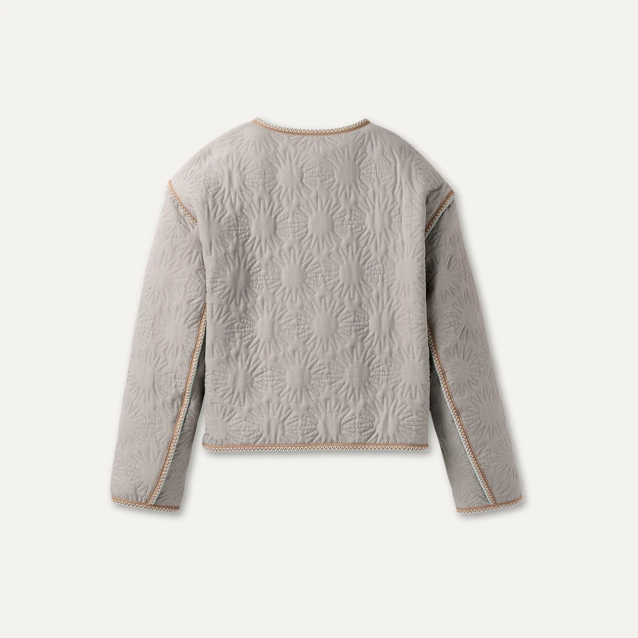 All Gender Sun Quilted Jacket - LIGHT GREY
