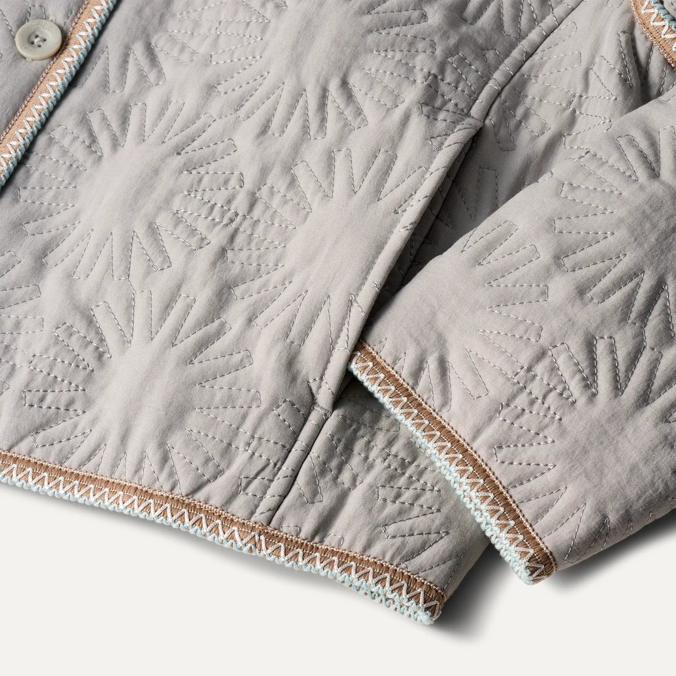 All Gender Sun Quilted Jacket - LIGHT GREY