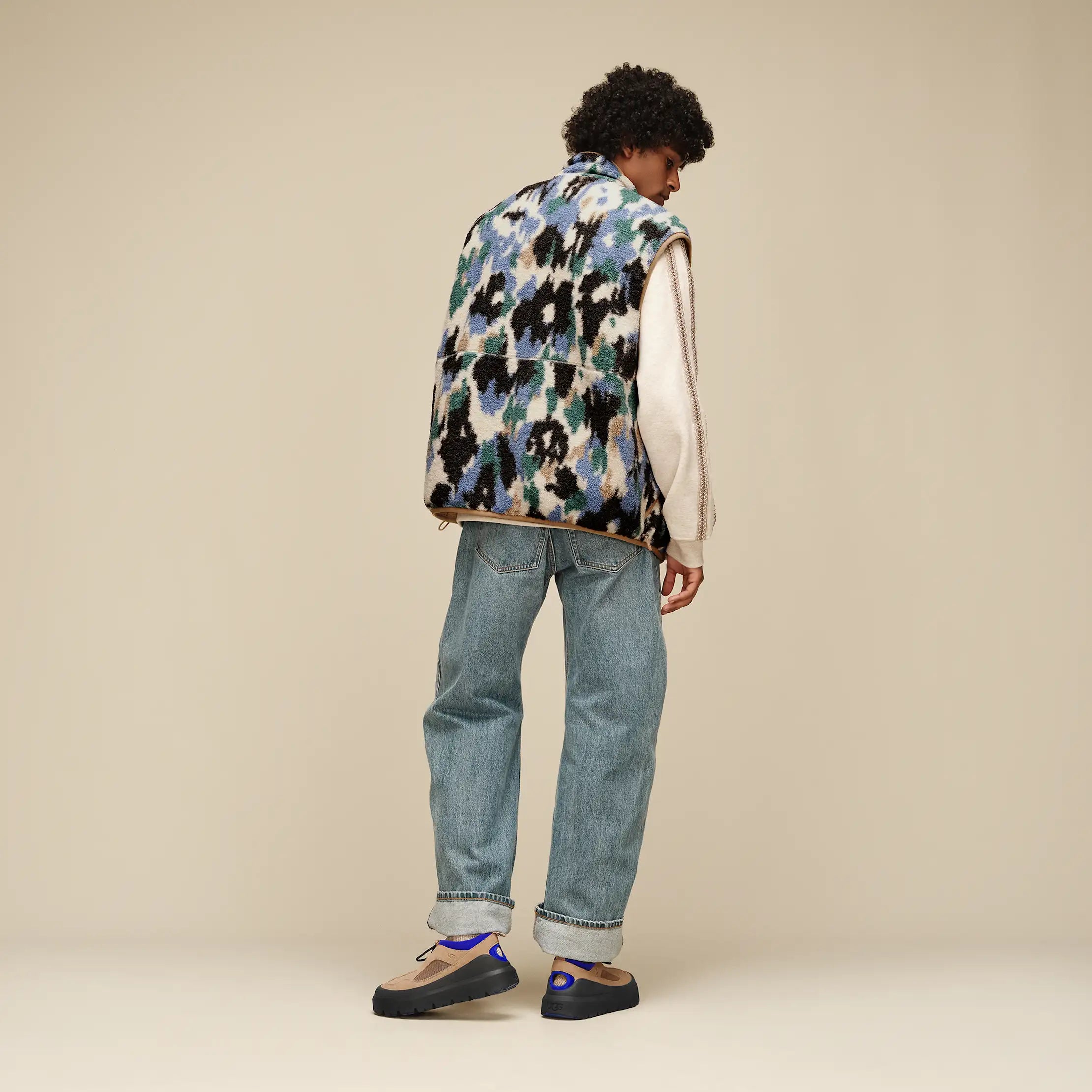 All Gender Sun Splatter Reversible Vest - BETTA MULTI