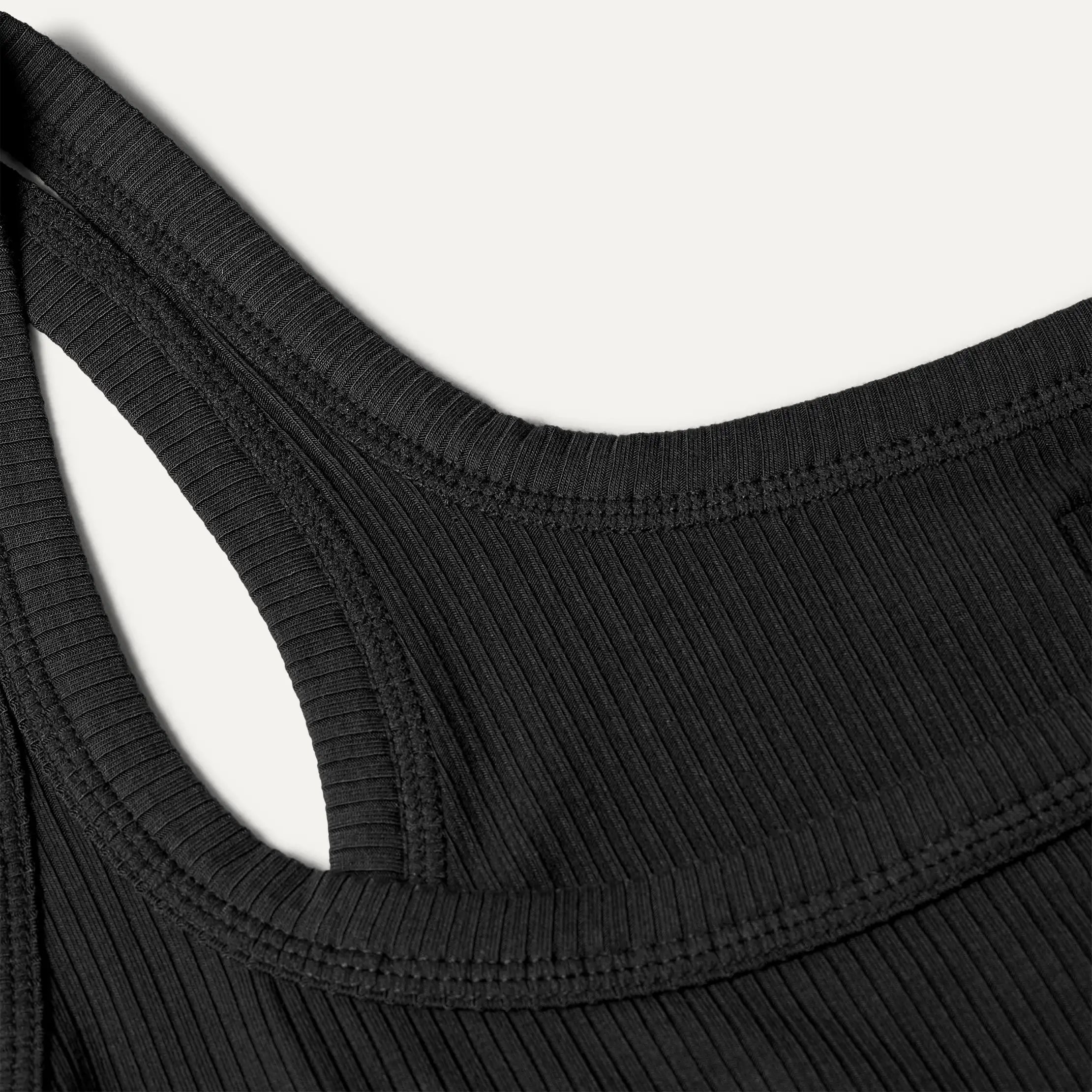 Women's Nael Tank Rib - BLACK
