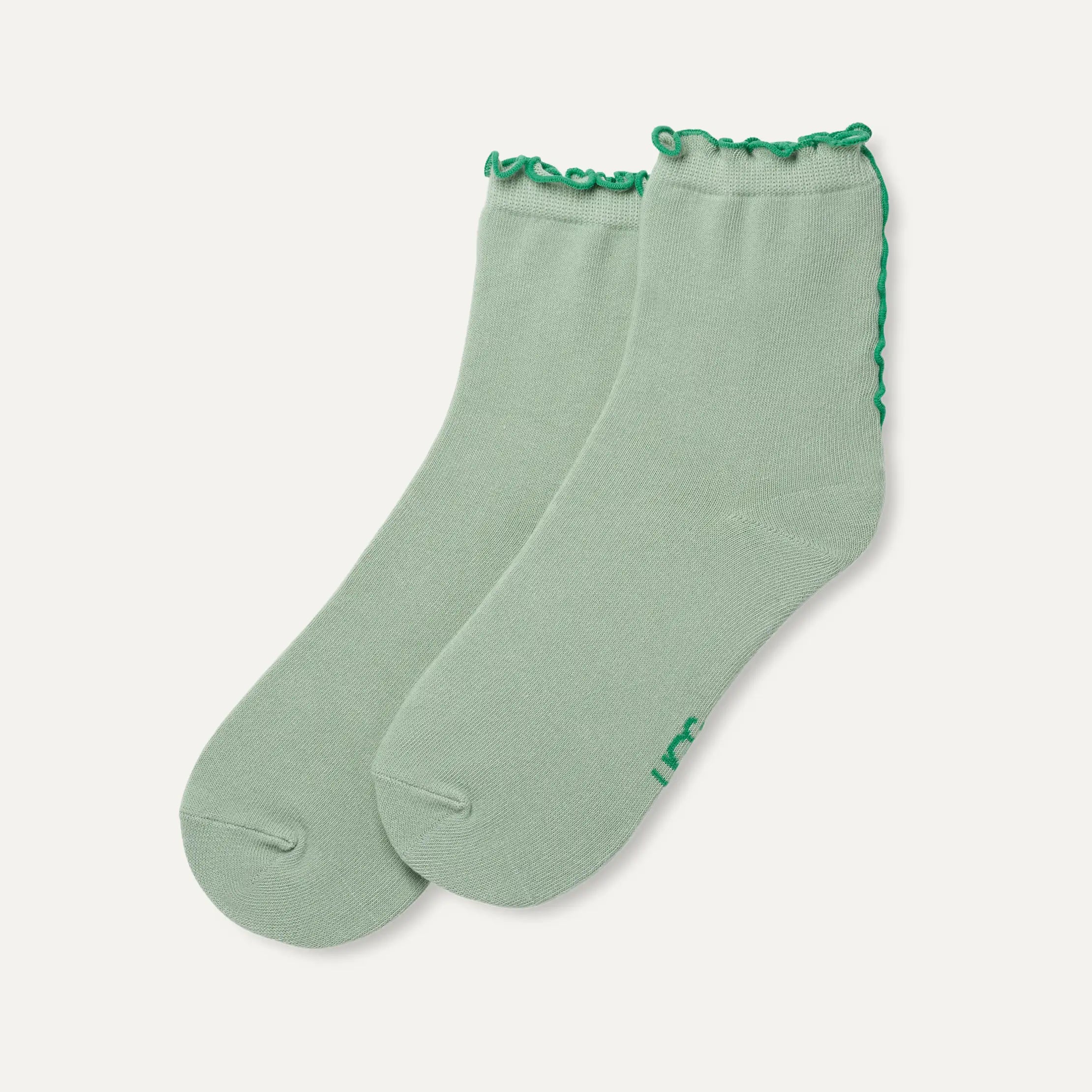 Women's Karsyn Lettuce Edge Quarter II - ARTICHOKE / HUMMINGBIRD
