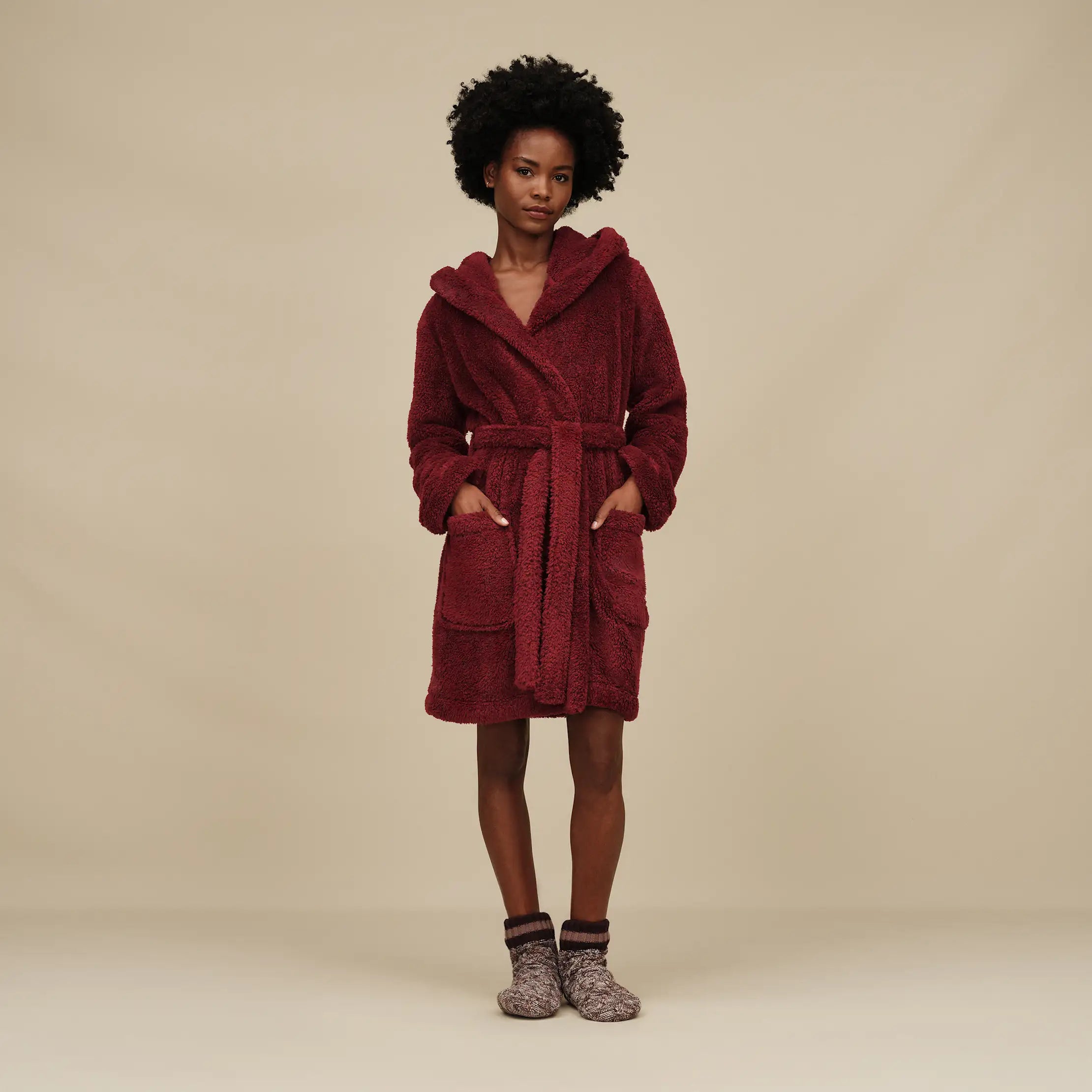 Women's Deedee Fleece Lined Quarter II - DARK CARAMEL