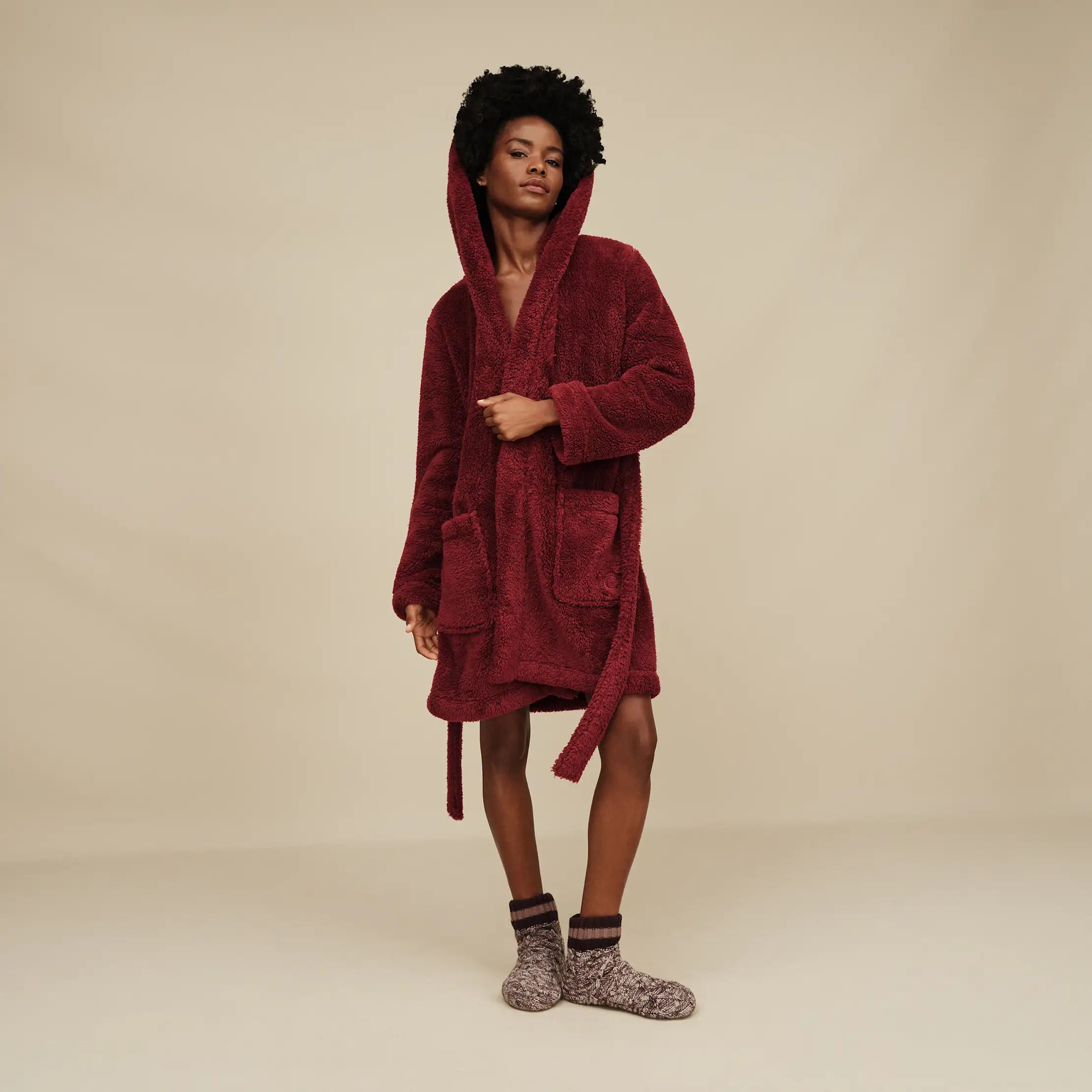 Women's Deedee Fleece Lined Quarter II - DARK CARAMEL