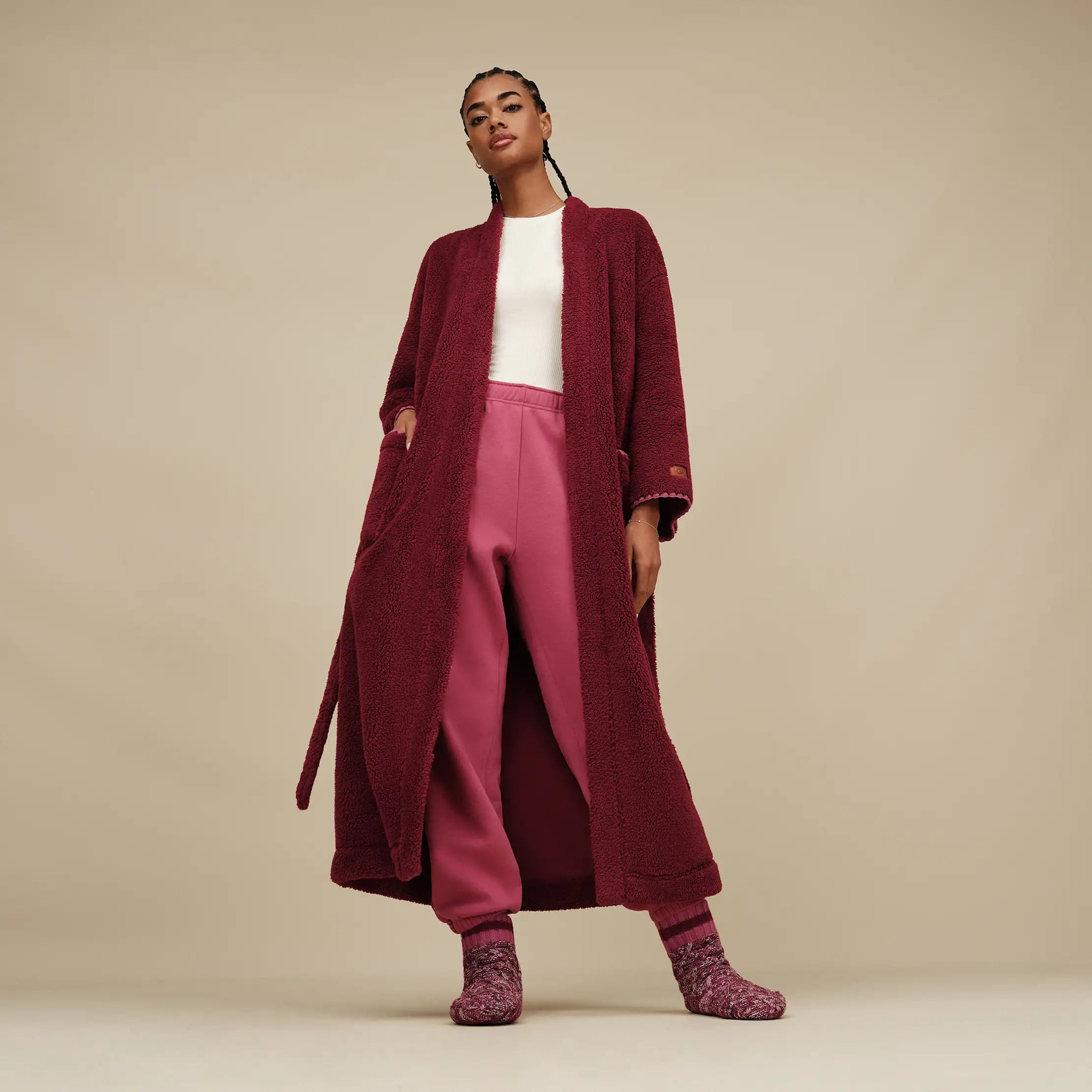 Women's Deedee Fleece Lined Quarter II - STRAWBERRY