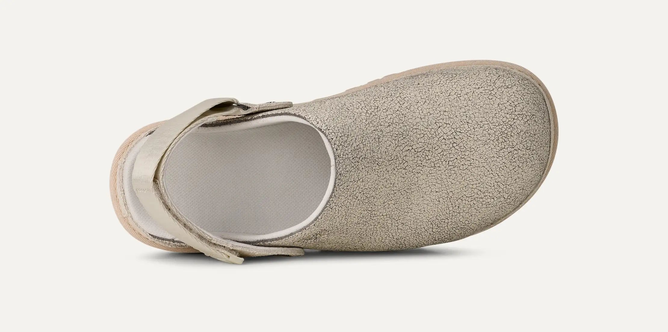 Women's Goldenstar Crackle Clog - CRACKLE WHITE