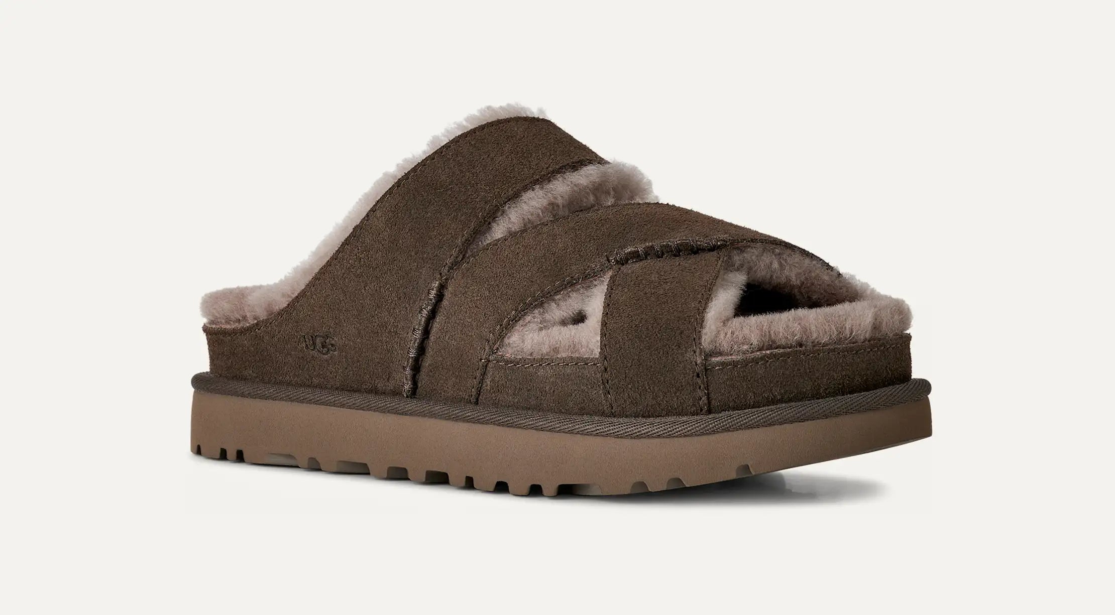 Women's Greenport Cross Strap Slide - DENSE SMOKE