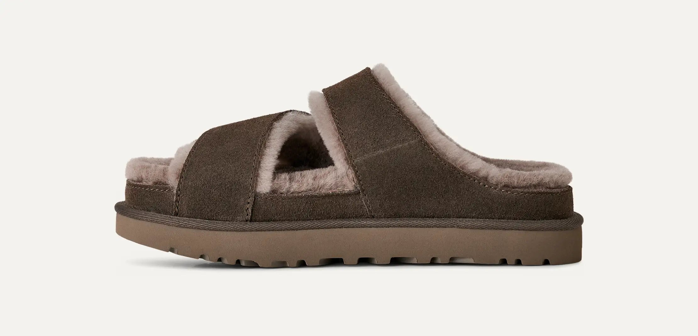 Women's Greenport Cross Strap Slide - DENSE SMOKE